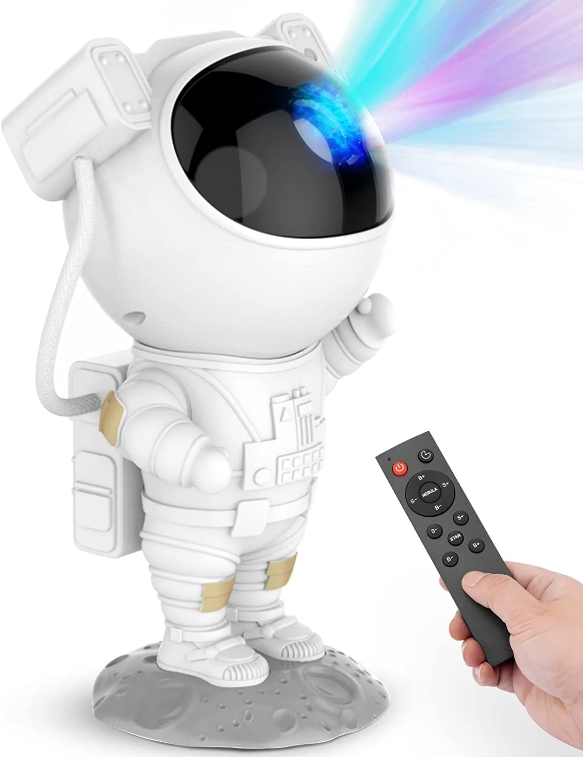 Astronaut Figure Galaxy Star Projector Decorative Night Light with Remote NEW