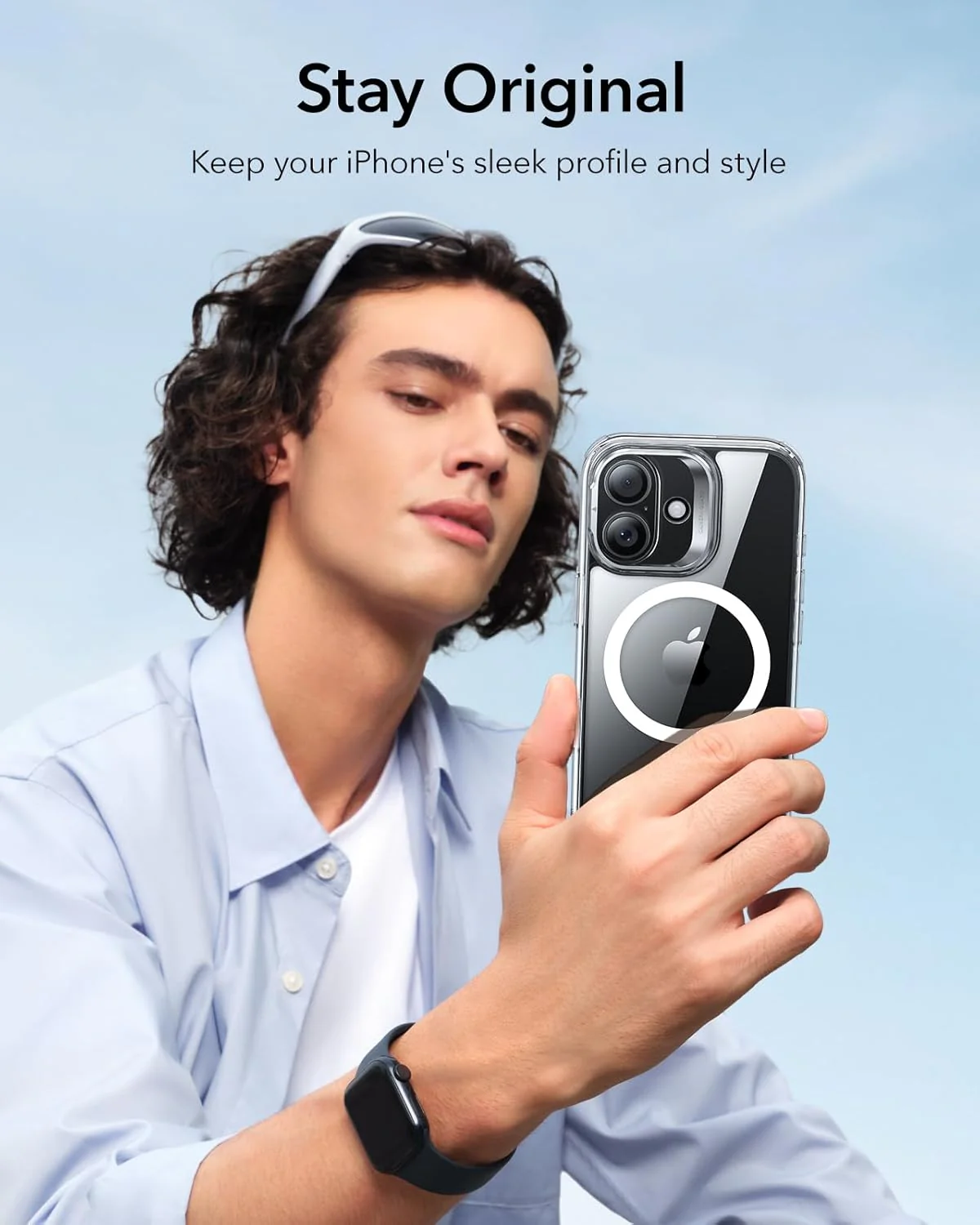 ESR Clear Phone Cases Compatible with iPhone 17 Stand and Camera Control DEMO - Image 8
