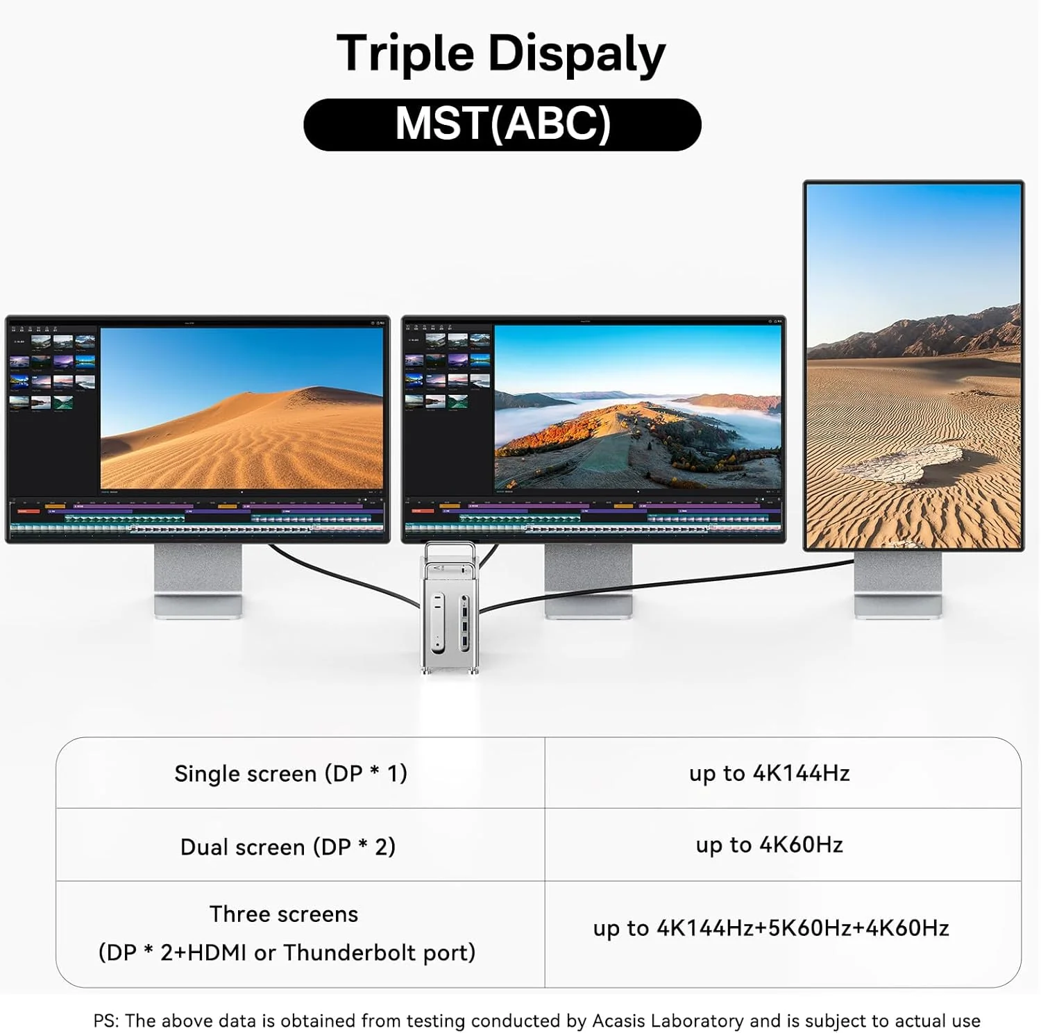 ACASIS Dual-Bay Docking Stations NVMe SSD Enclosure 11-in-1 Workstation DEMO - Image 3