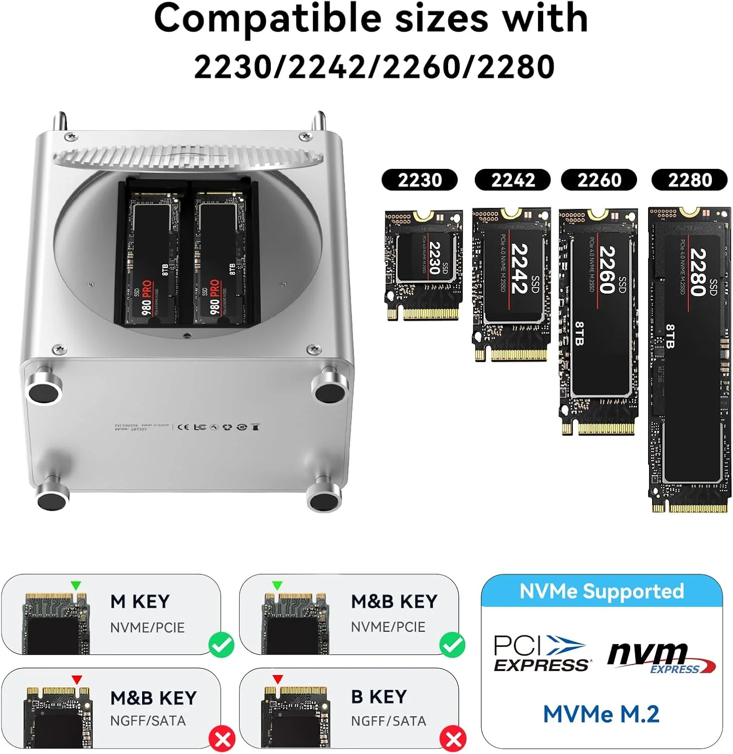ACASIS Dual-Bay Docking Stations NVMe SSD Enclosure 11-in-1 Workstation DEMO - Image 8