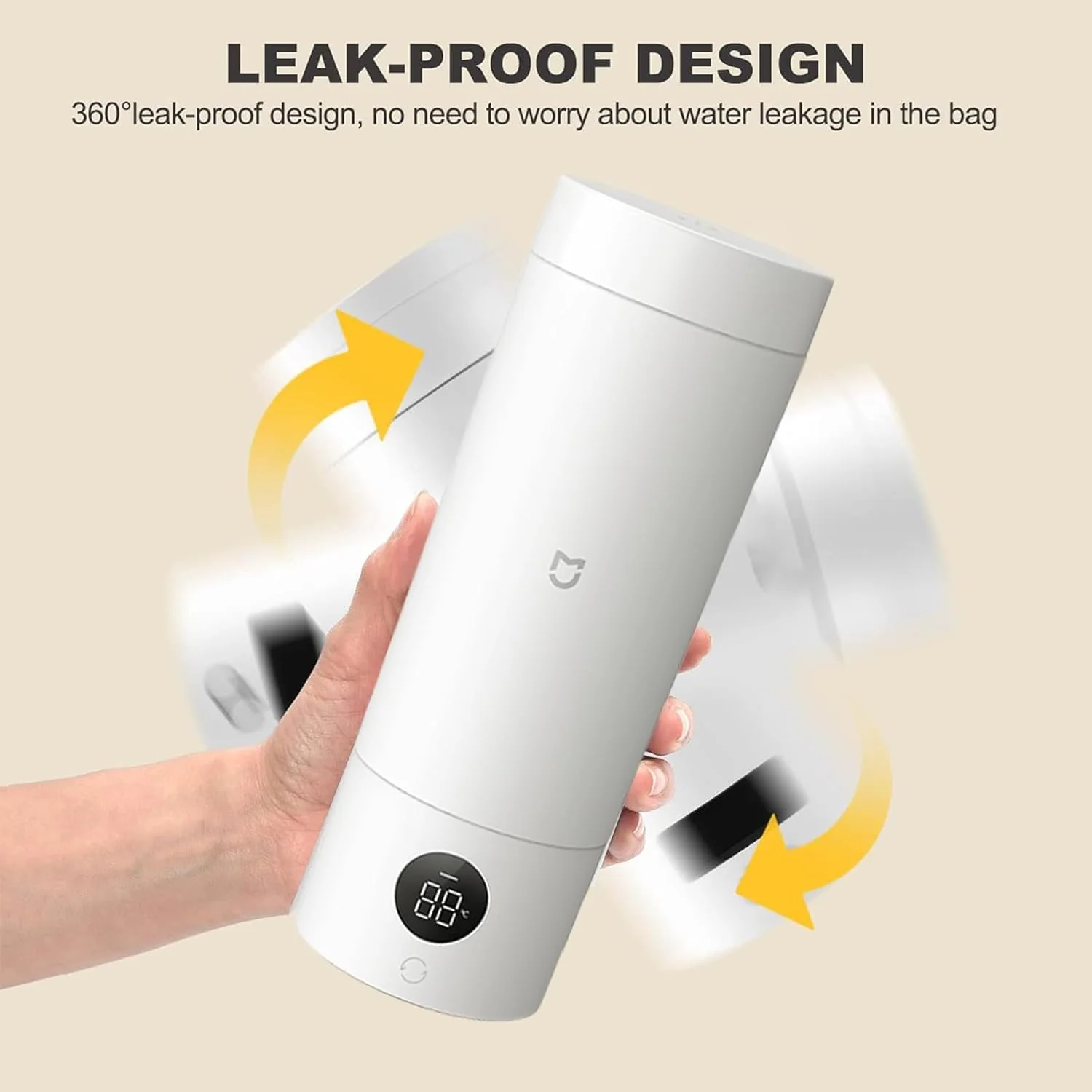 MIJIA 350ml Portable Stainless Steel Electric Kettle Small Hot Water Boiler NEW - Image 5