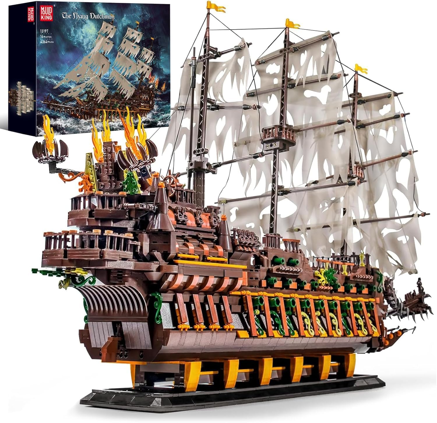 Mould King 131976 Flying Dutchman Pirate Ship Building Set 4364 Pieces DEMO