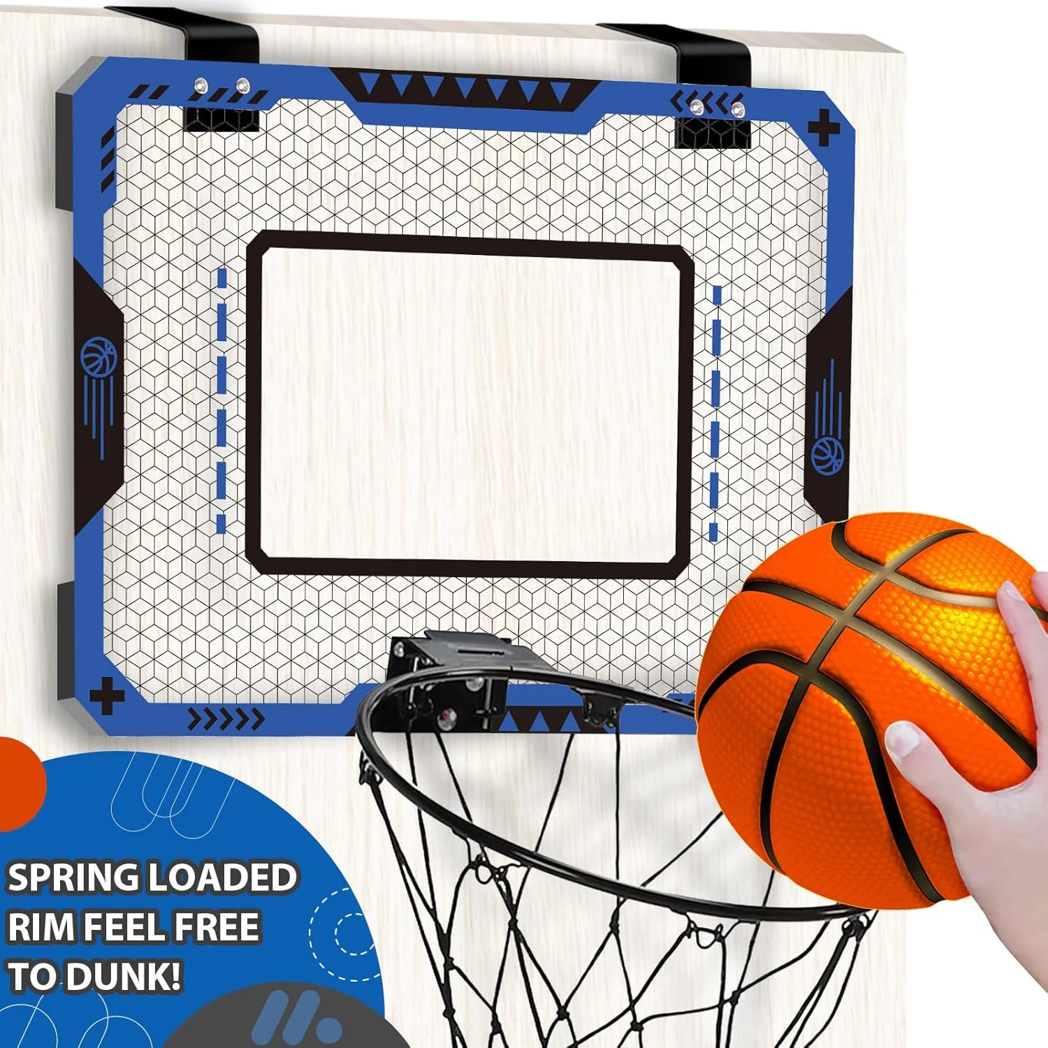 OCHIDO Mini Toys Basketball Hoop for Kids Indoor Door Room with 3 Balls NEW - Image 2