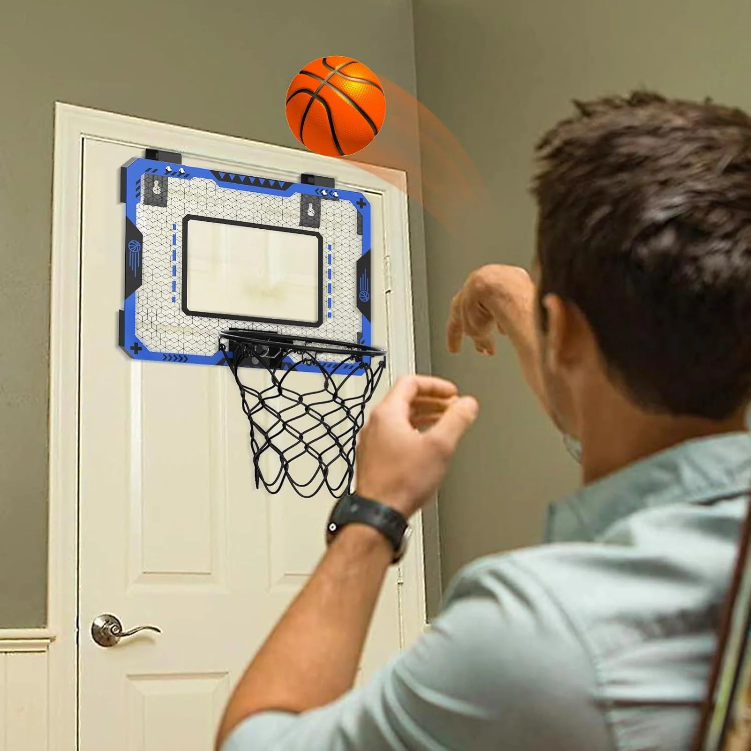 OCHIDO Mini Toys Basketball Hoop for Kids Indoor Door Room with 3 Balls NEW - Image 5