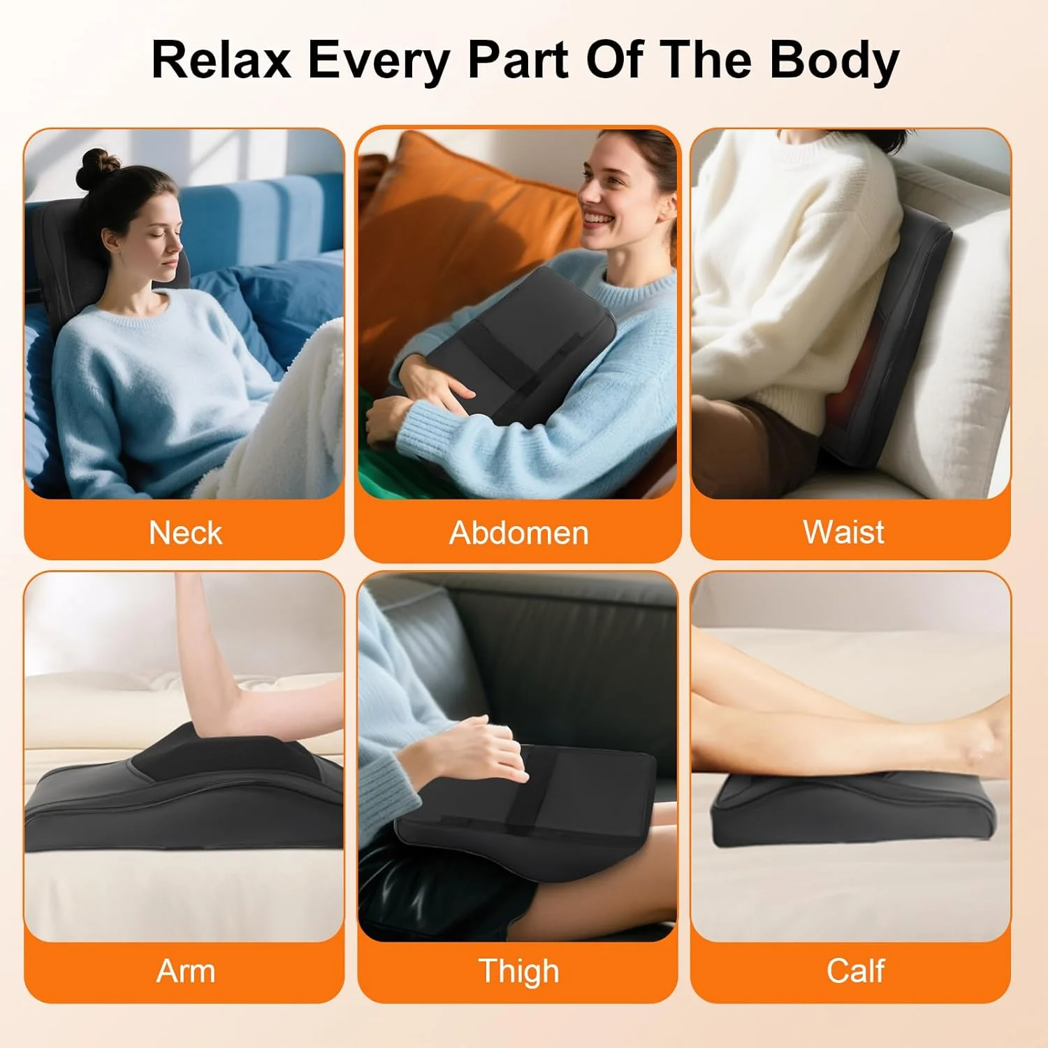 3D Massage Massagers Pillow for Neck Back Shoulder Kneading Massager NEW - Image 5