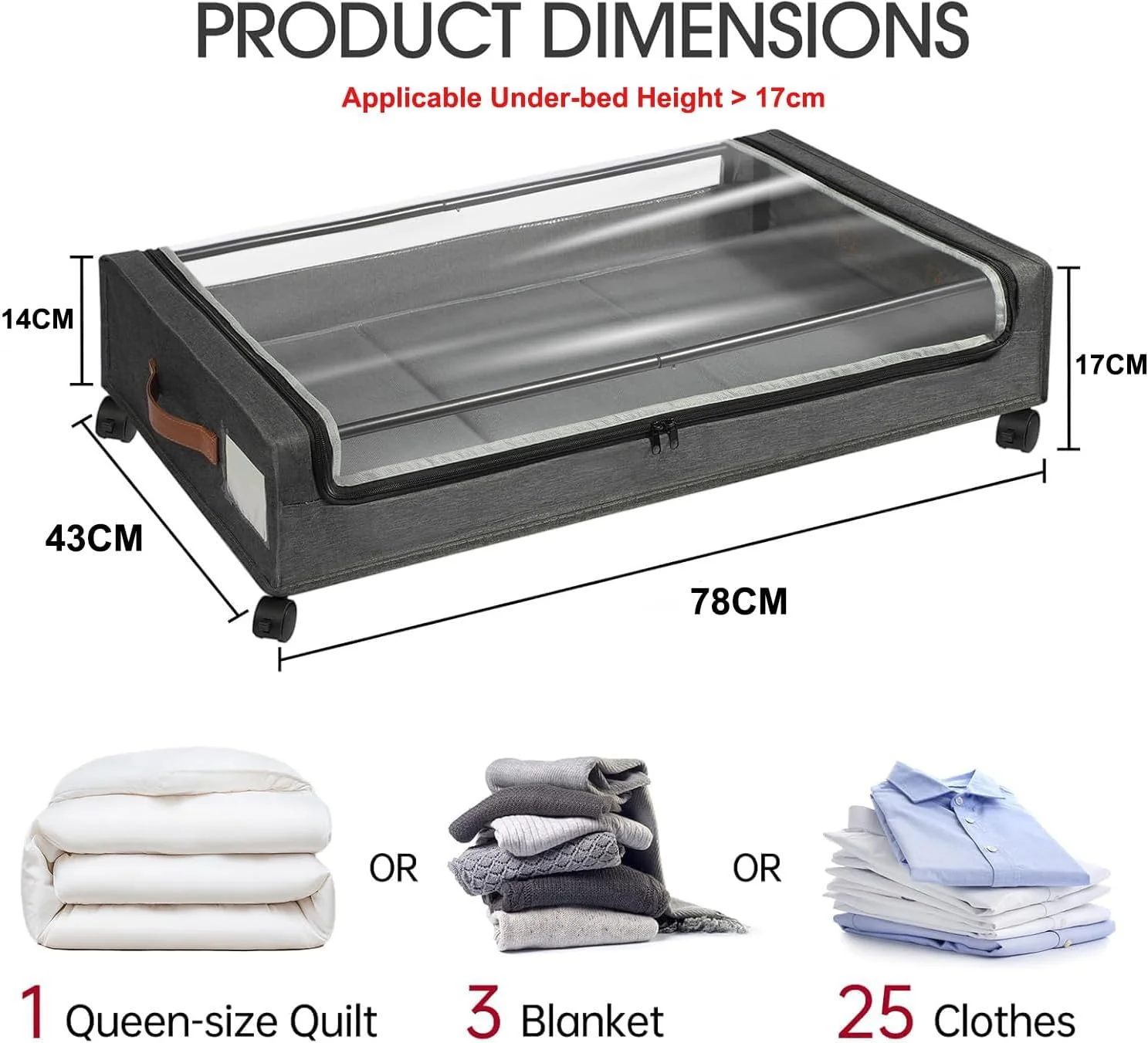 TARODEA Open Storage Bins, PU Fabric & Metal Containers, Hemp Grey NEW - Image 2