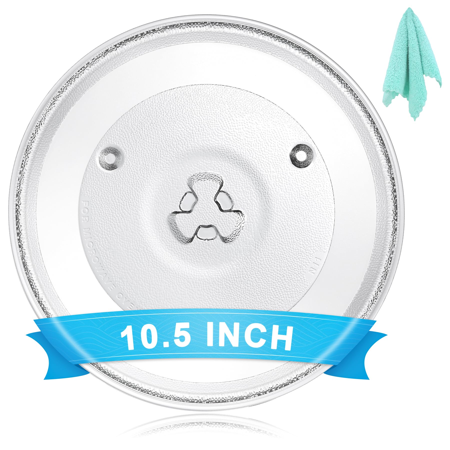 Hiflora 10.5 Inch Universal Microwave Replacement Glass Turntable Dinner NEW
