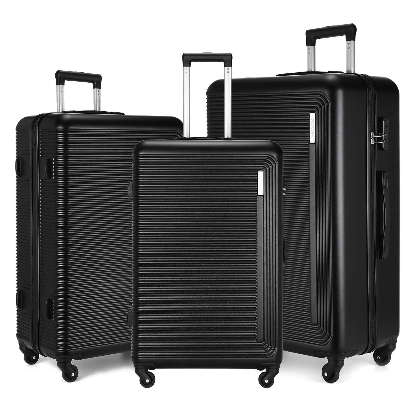 Syekcl 3-Piece Spinner Luggage Set Durable Lightweight Stylish 20/24/28 NEW