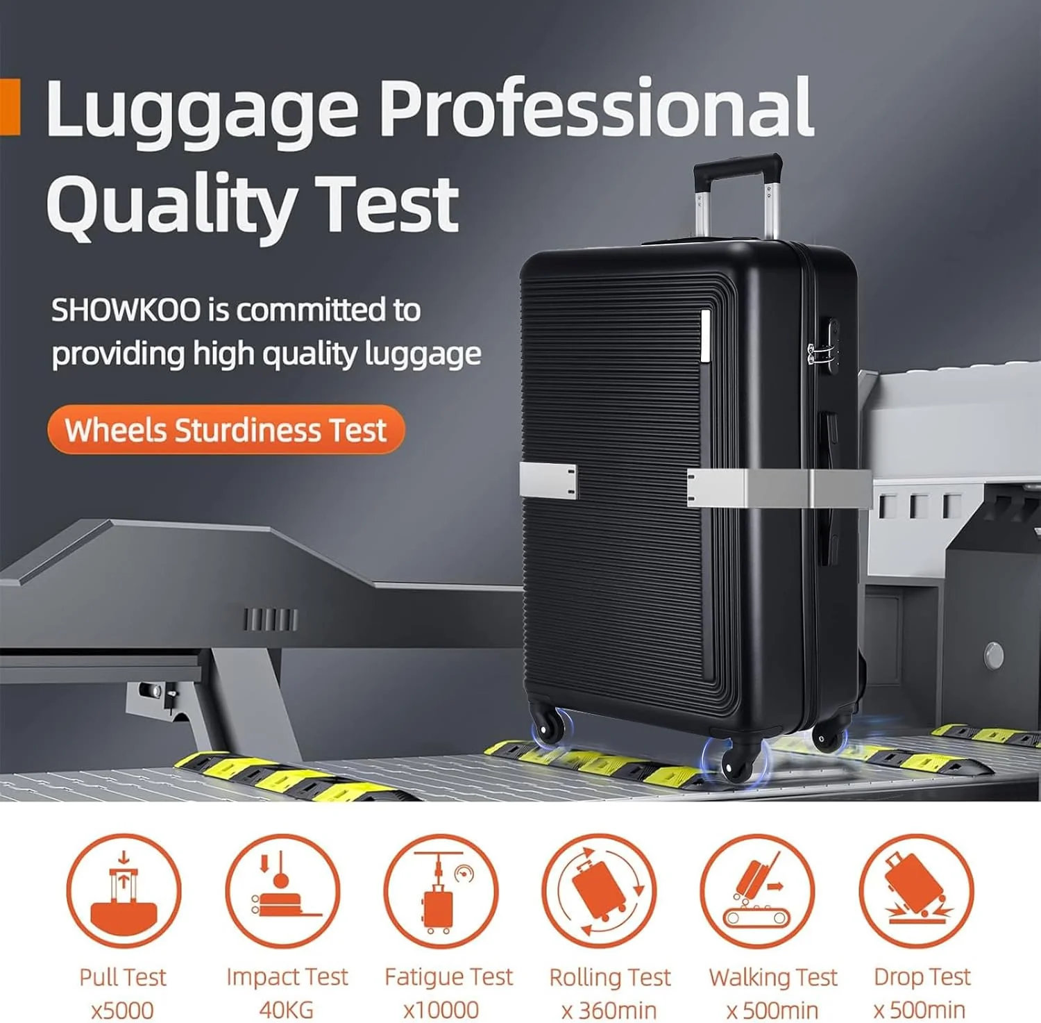Syekcl 3-Piece Spinner Luggage Set Durable Lightweight Stylish 20/24/28 NEW - Image 2