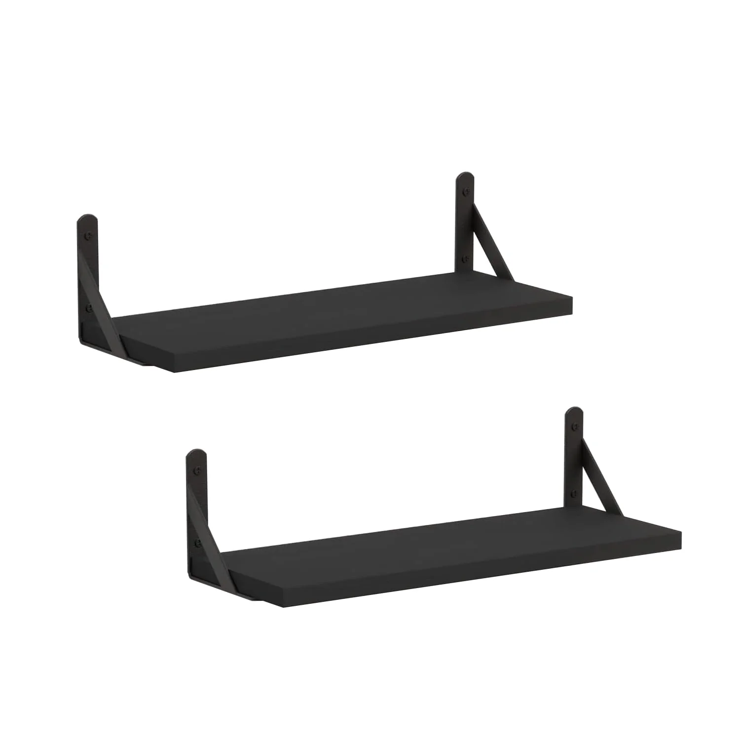 DxZephious Floating Bookcases Wall Shelves, Black 2-Pack, 42 x 14.5 12 cm, NEW