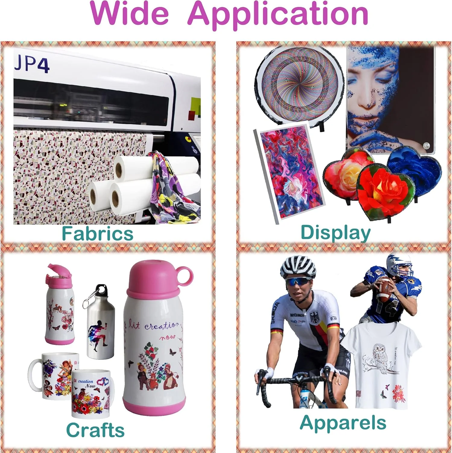 LIT PAPER Sublimation Transfer 0.42x100m 110gsm for Inkjet Printing NEW - Image 6