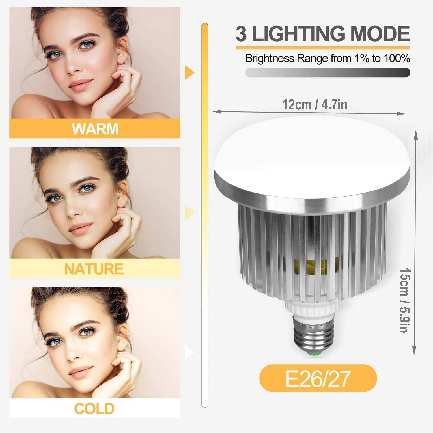 Bi-Color Dimmable Softbox Continuous Lighting Studio Kit 50x70cm/20"x28" DEMO - Image 4