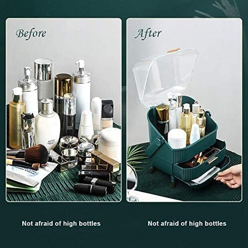 Makeup Display Case Organizer Large 28.6x18.5x37cm Green Storage Cabinet NEW - Image 5