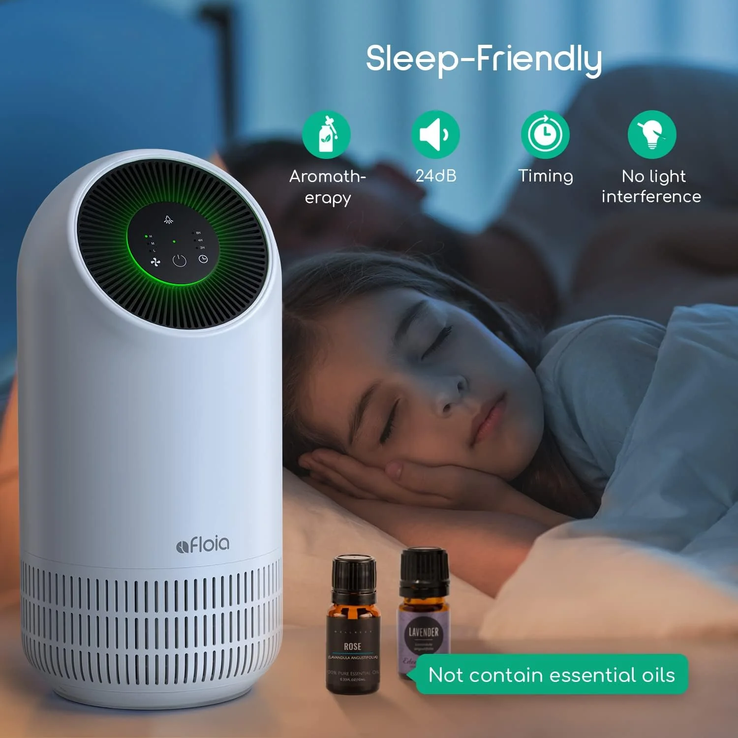Afloia White Air Purifiers Air Purifier with Essential Oil Diffuser & H13 NEW - Image 7