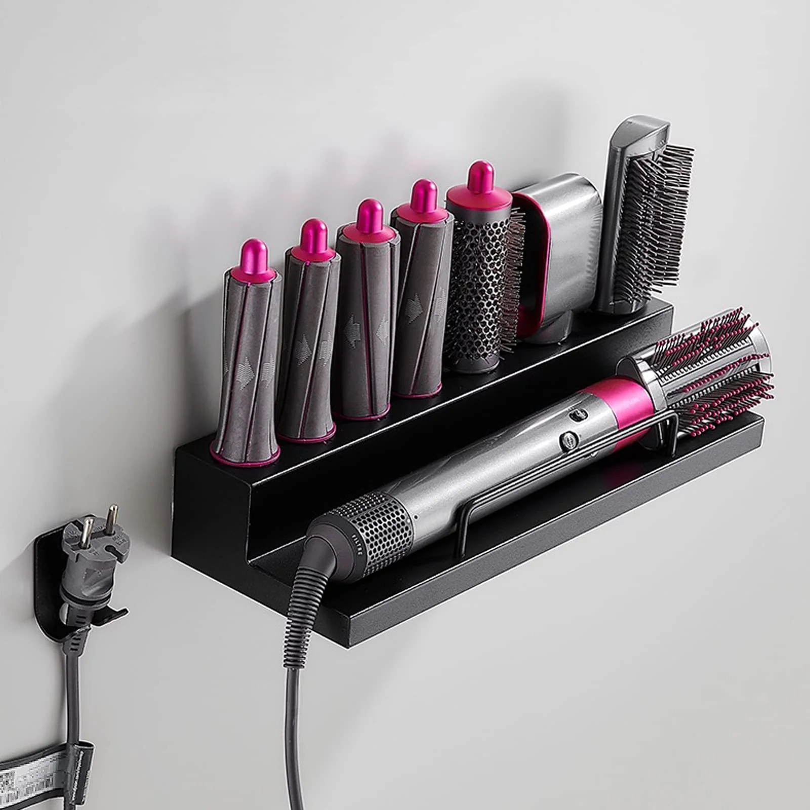 Wall Mount Shelf Organiser Organizer Stand Storage Rack for Dyson Hair NEW