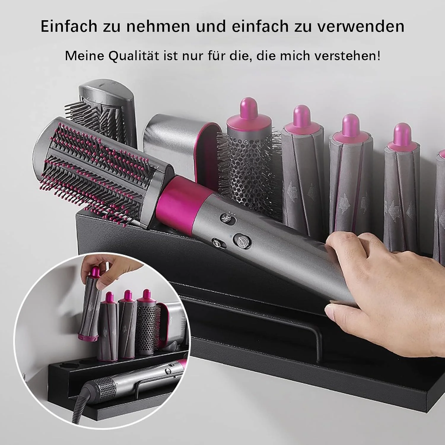 Wall Mount Shelf Organiser Organizer Stand Storage Rack for Dyson Hair NEW - Image 3