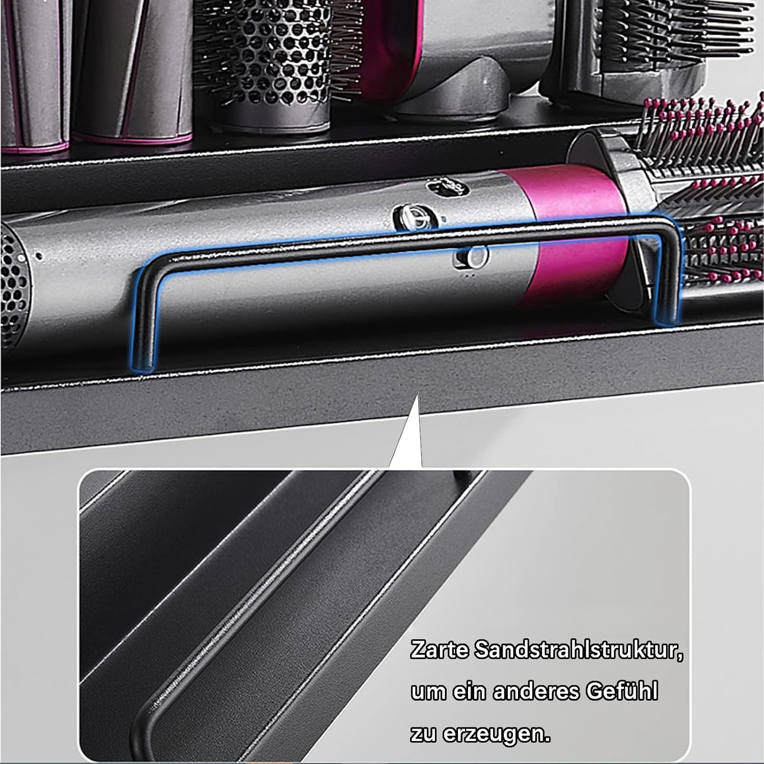Wall Mount Shelf Organiser Organizer Stand Storage Rack for Dyson Hair NEW - Image 5