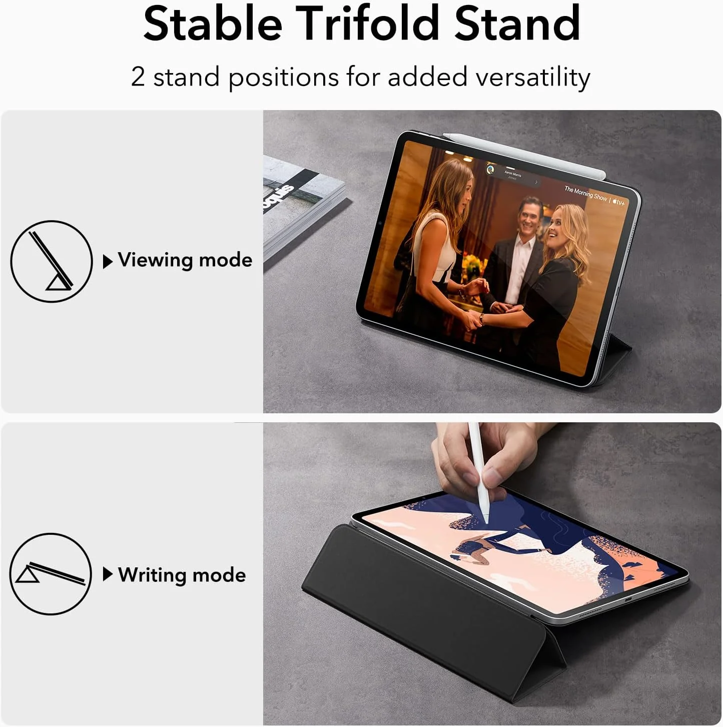 ESR Magnetic iPad Pro 11" Tablet Case Cover - Black Protective Folio Size NEW - Image 6