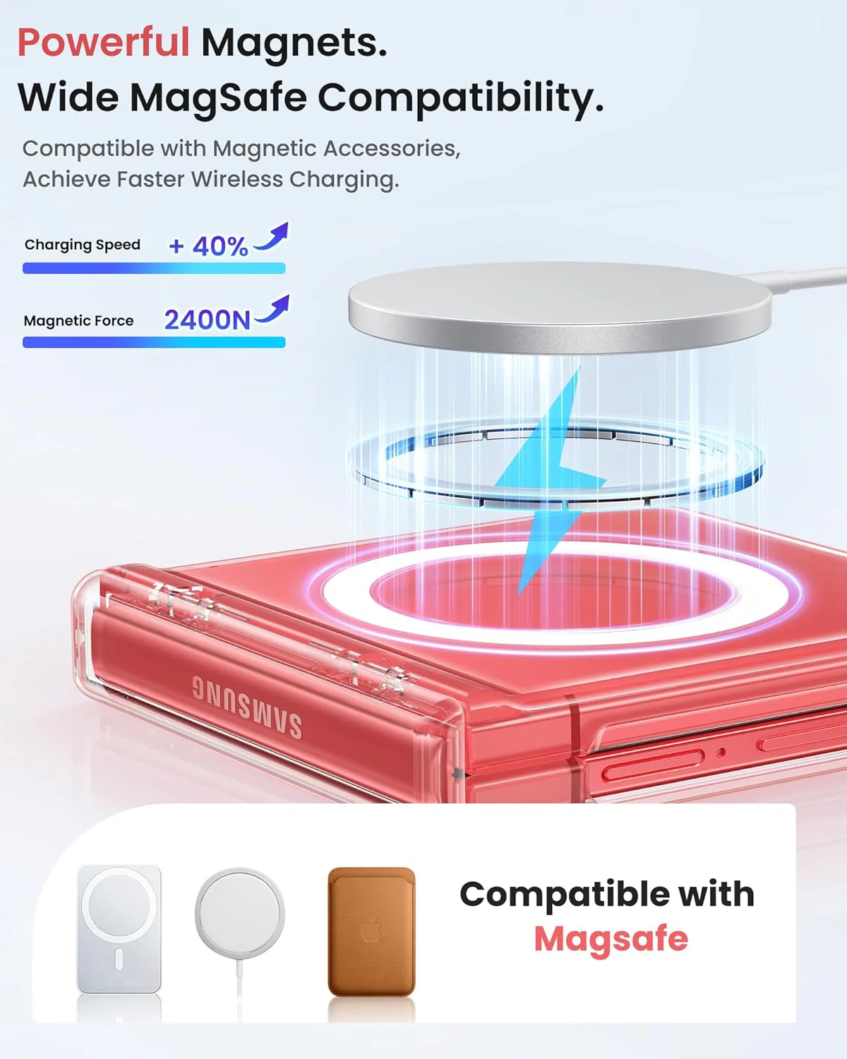 Clear Polycarbonate Silicone Phone Case for Samsung Galaxy Z Flip 7 NEW - Image 3