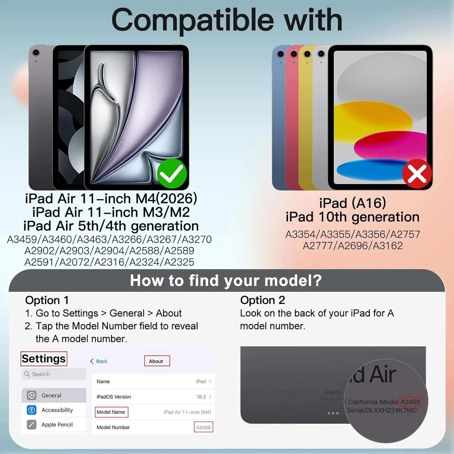 JETech Black Tablet Case for iPad Air 11-Inch 2026, 2025, 2024 Models NEW - Image 2