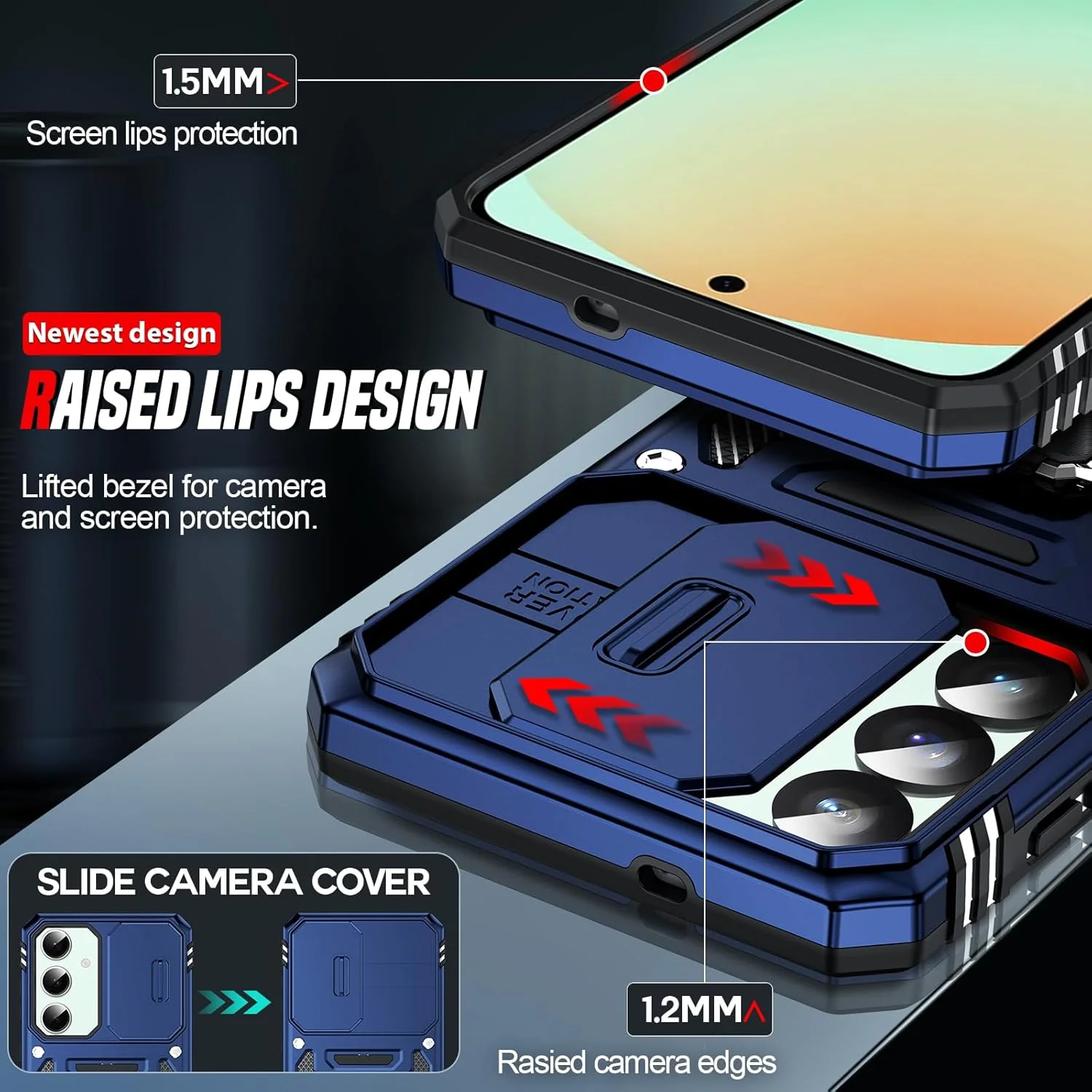 LeYi Phone Case for Galaxy S25 FE with Screen Protector and Magnetic Metal NEW - Image 7