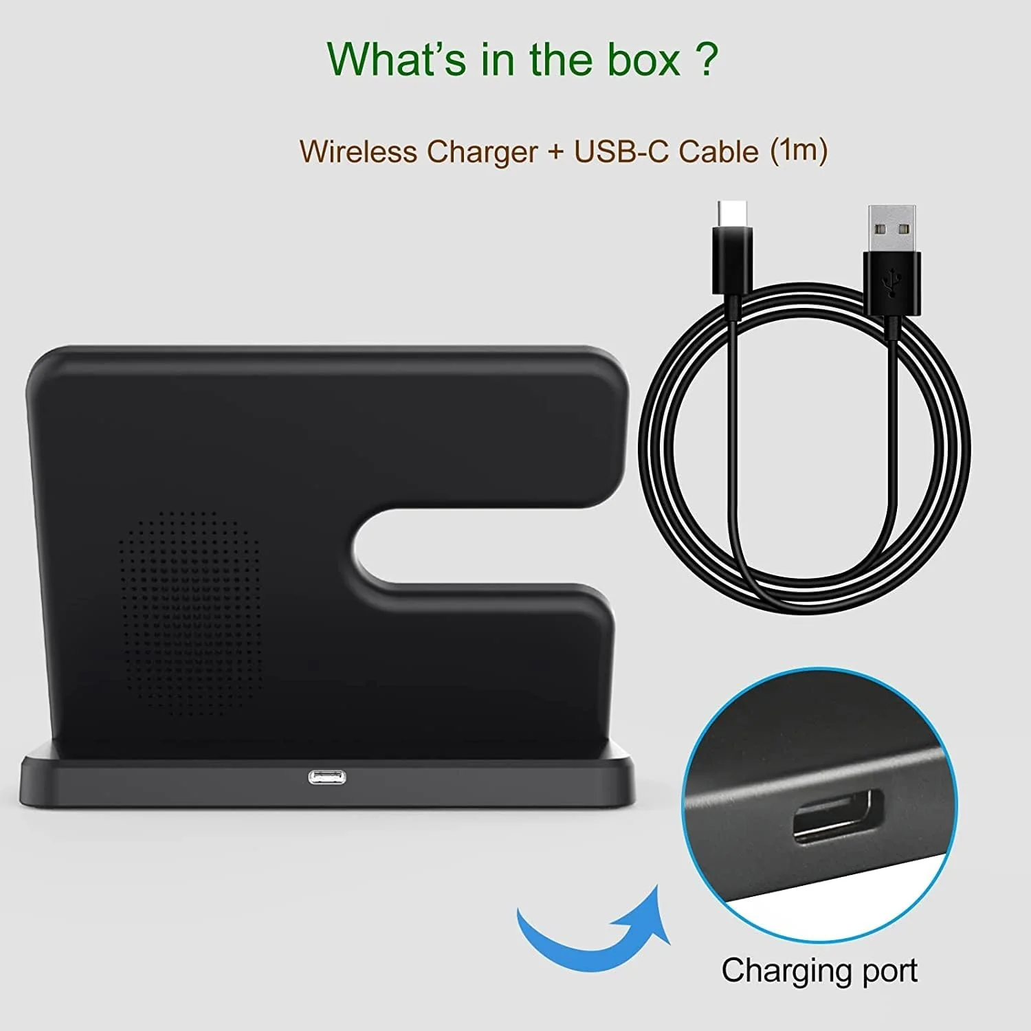 3-in-1 Wireless Charging Station for Samsung Galaxy Phones in Black NEW - Image 6