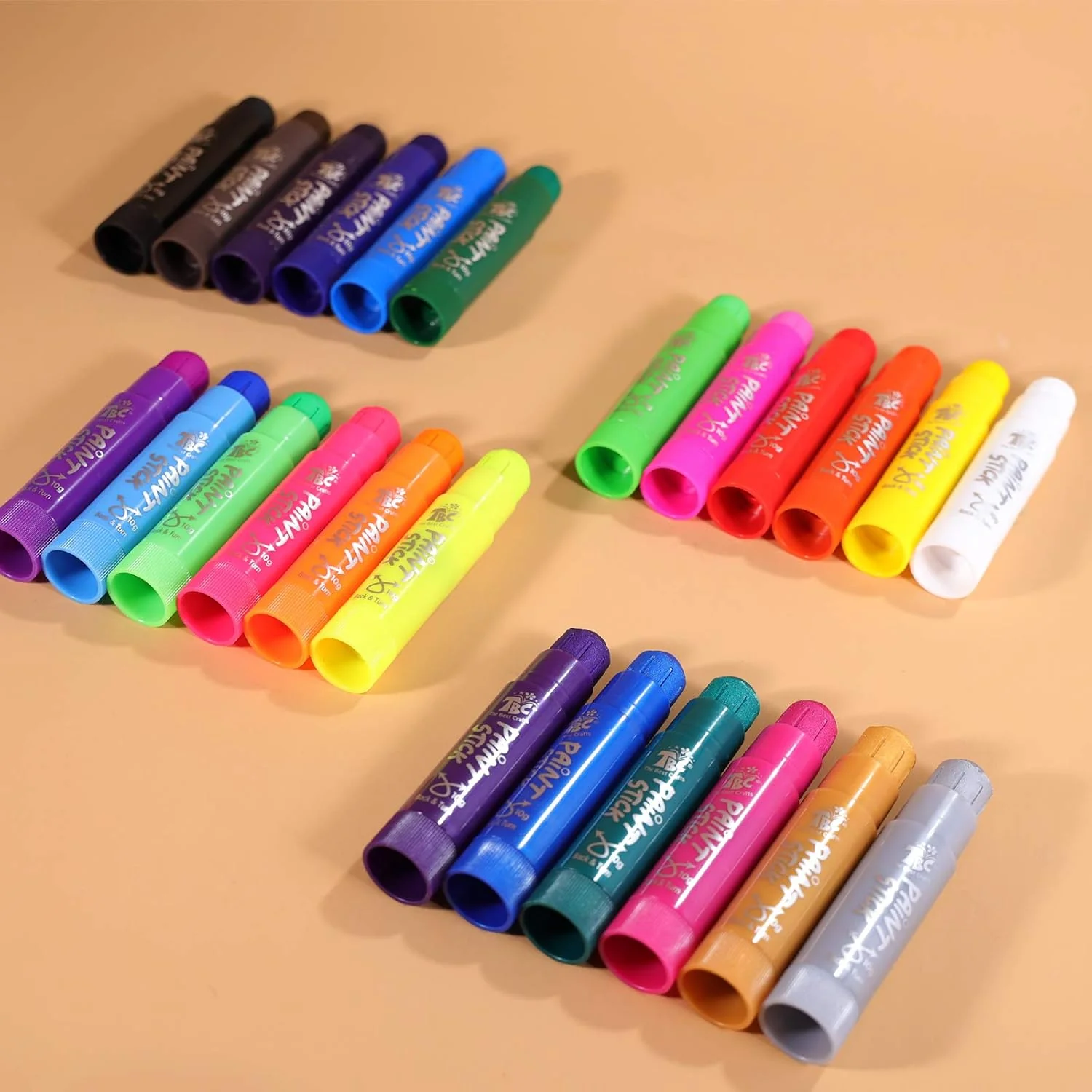 TBC The Paints Best Crafts Tempera Paint Sticks 24 Classic Colors 0.35 Ounce - Image 6