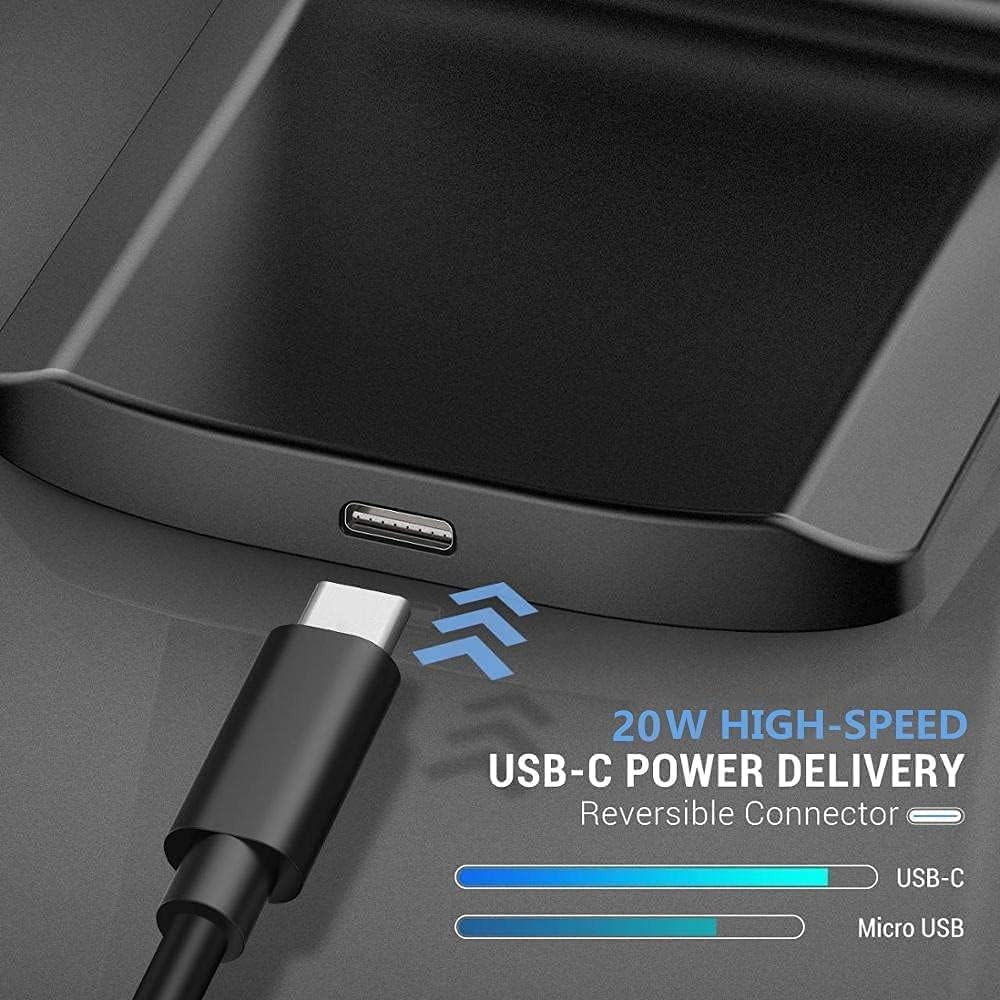20W Fast Wireless Charging Stand for iPhone 14 Qi Dock in Black NEW - Image 8