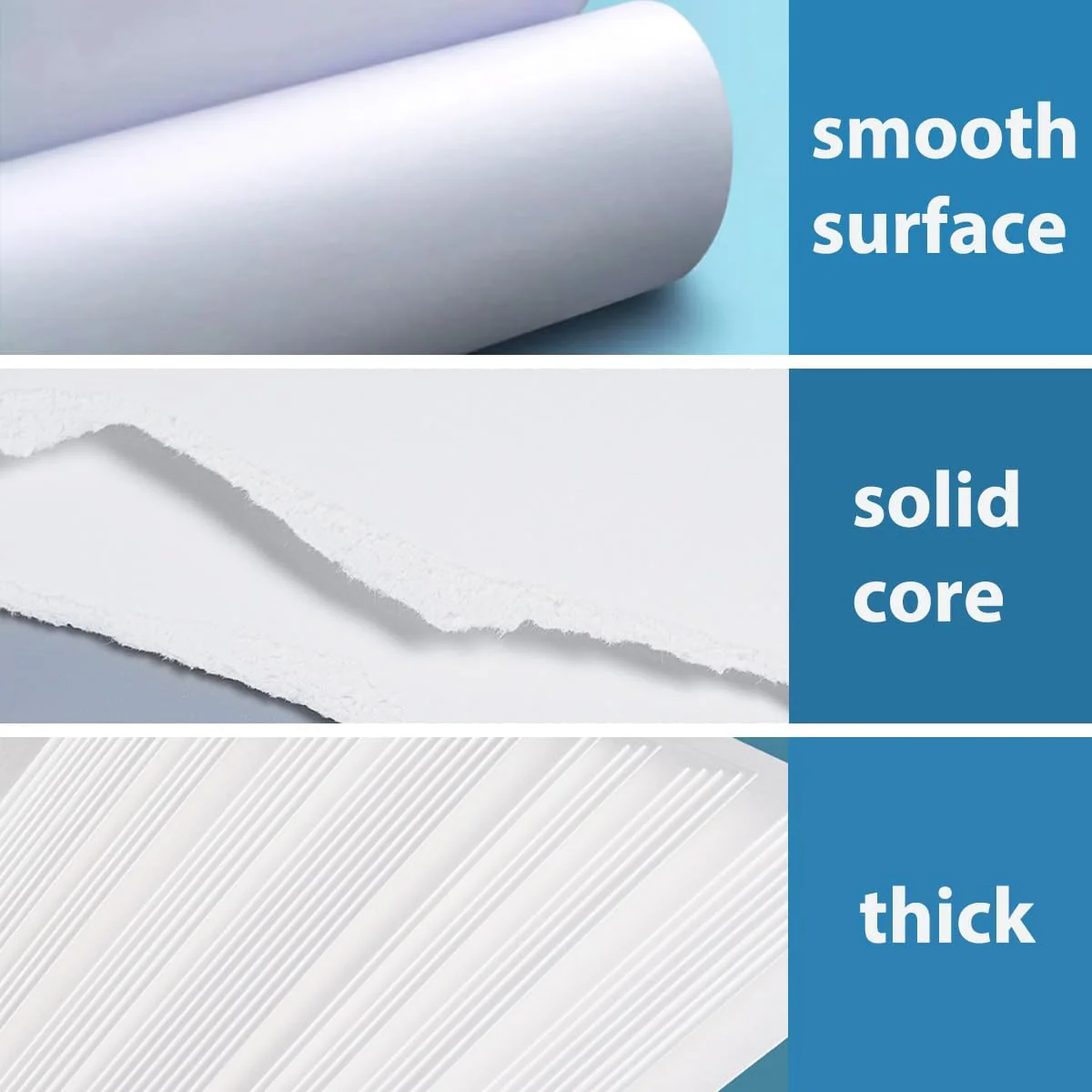 Thick 300gsm White A4 Cardstock Paper for DIY Arts & Crafts Size A4 NEW - Image 3