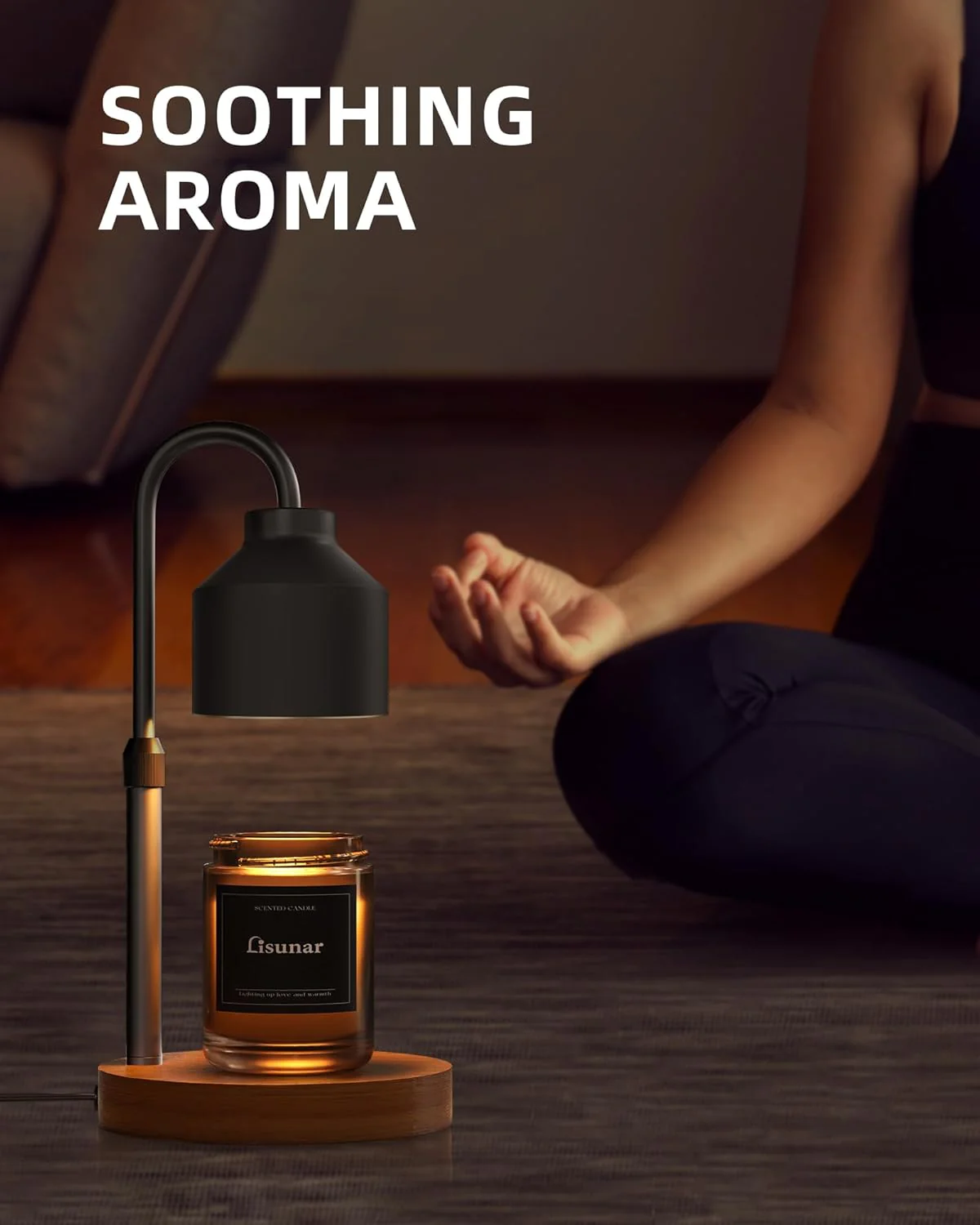 LISUNAR Electric Candle Warmer Lamp with Timer, Wax Melter, Black, Home NEW - Image 6