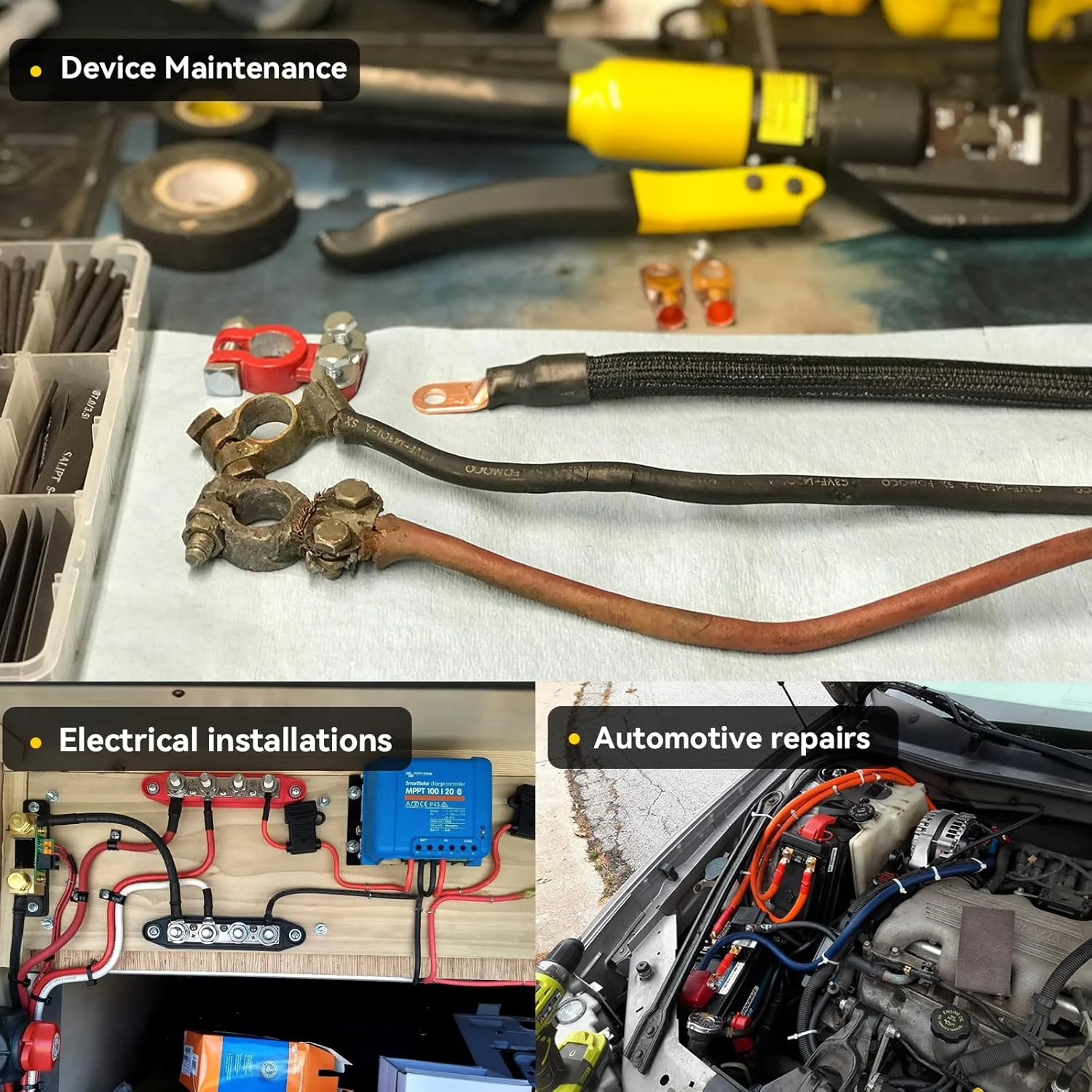Hand Operated Hydraulic Crimping Tool for 4-70mm² (12-2/0 AWG) Cables in DEMO - Image 2