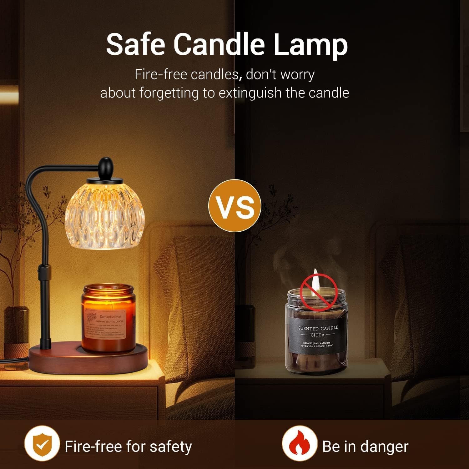 Candle Warmer Lamp with Timer and Dimmer Adjustable for Scented Candles NEW - Image 4