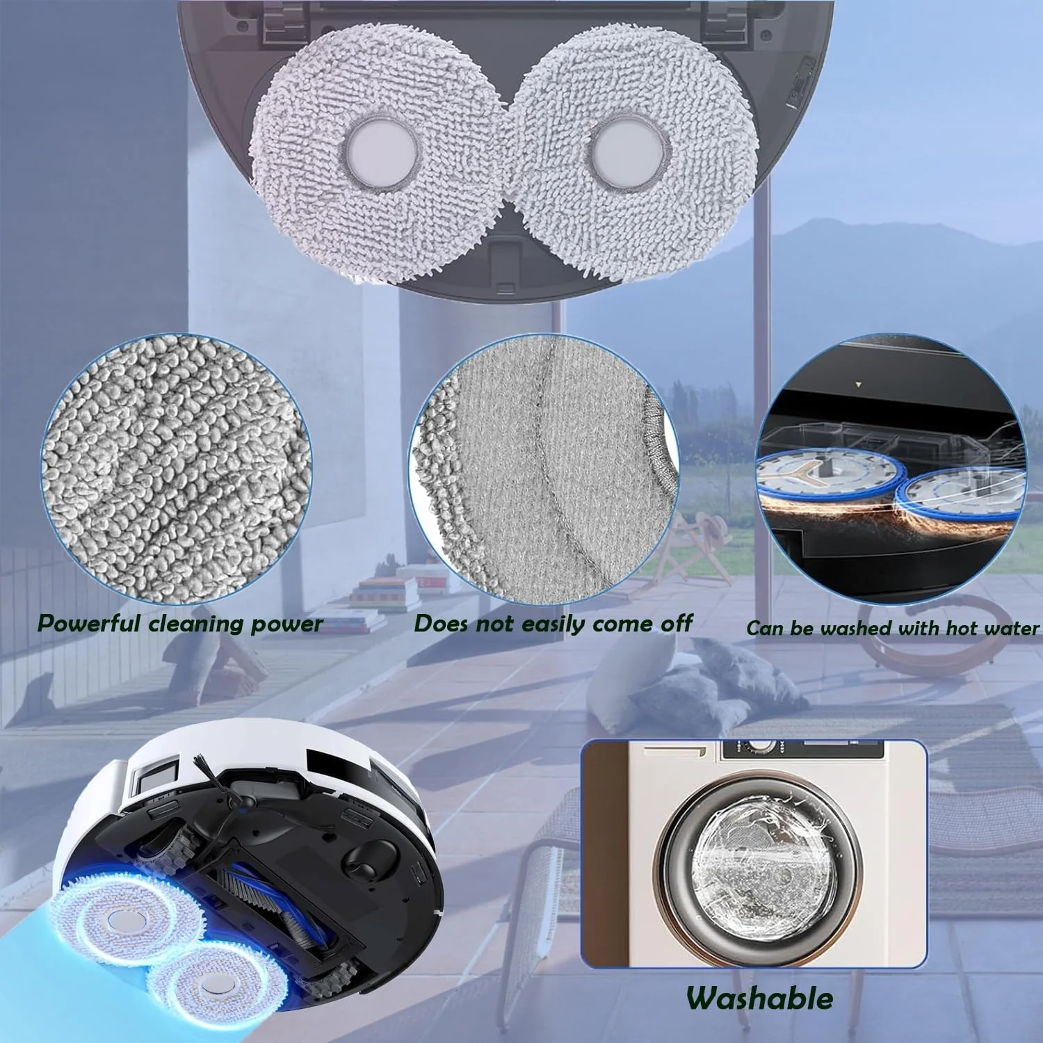 Replacement Parts for Ecovacs Deebot T50 Pro Omni Vacuum Cleaner Grey 20pcs NEW - Image 4