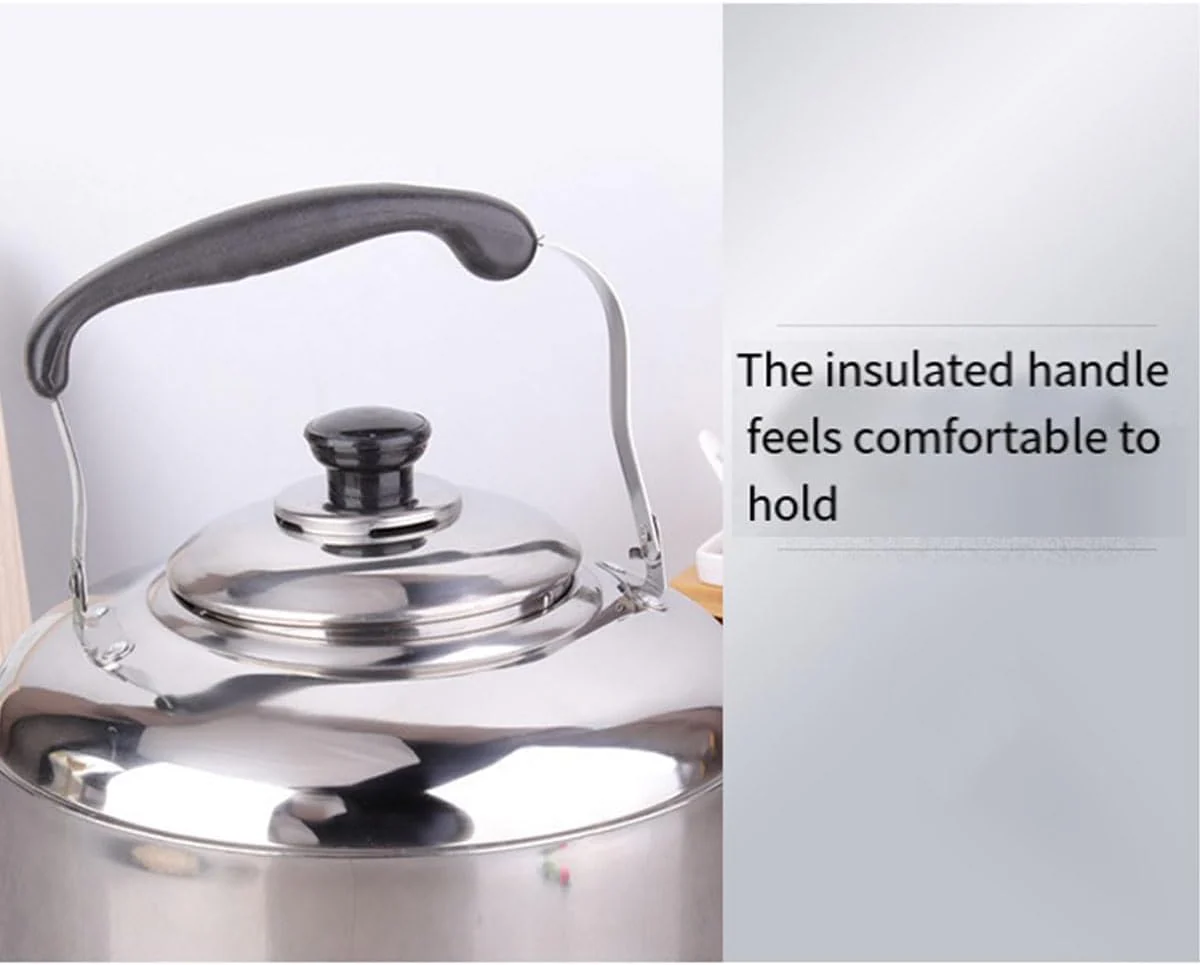 Stainless Steel Stovetop Kettle with Whistle and Ergonomic Handle, 5L DEMO - Image 6