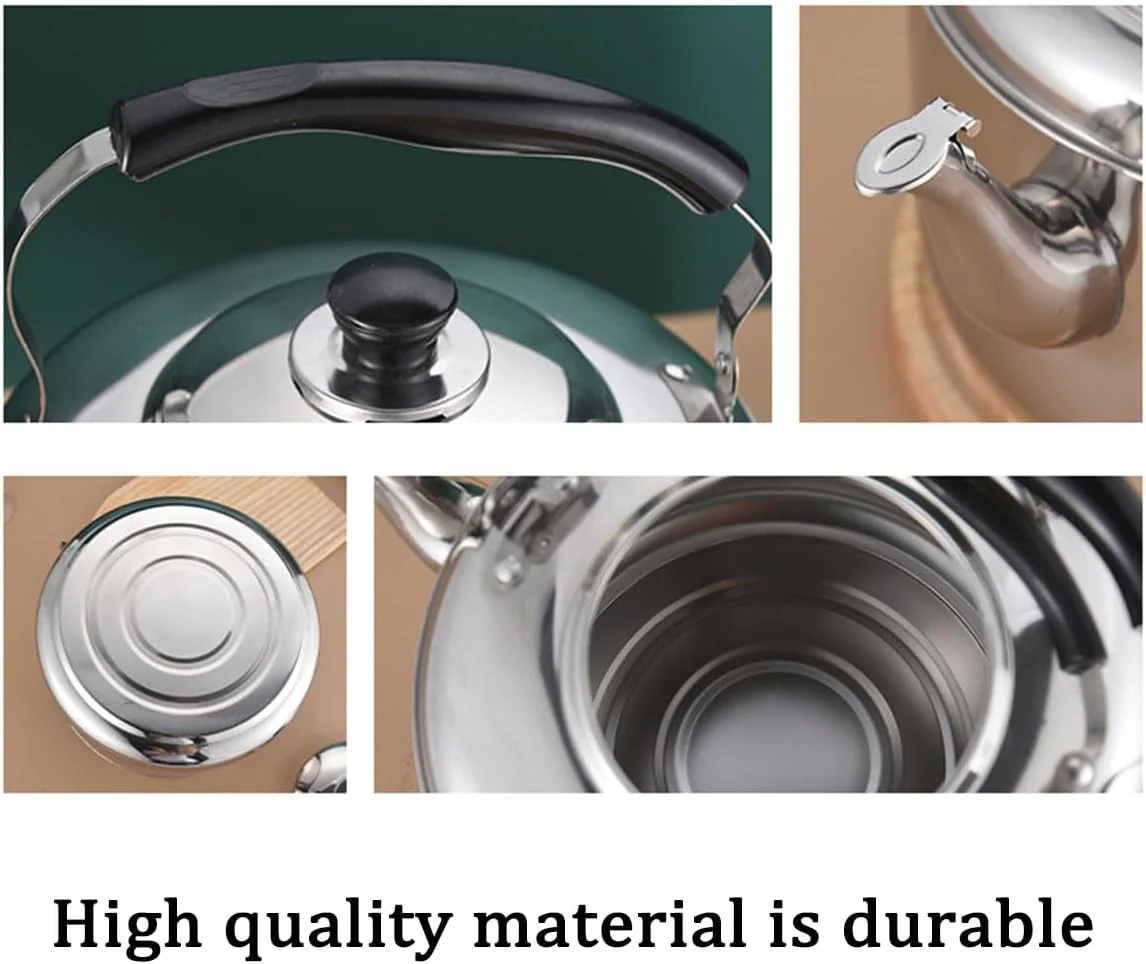 Stainless Steel Stovetop Kettle with Whistle and Ergonomic Handle, 5L DEMO - Image 7