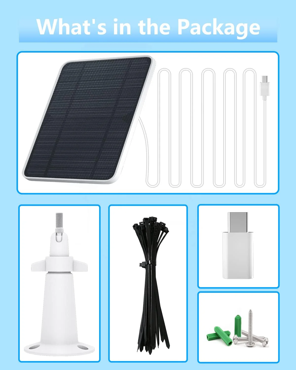 Solar Panel Charger 5V 4W Monocrystalline Silicon Outdoor White 20x13x0.5cm NEW - Image 8