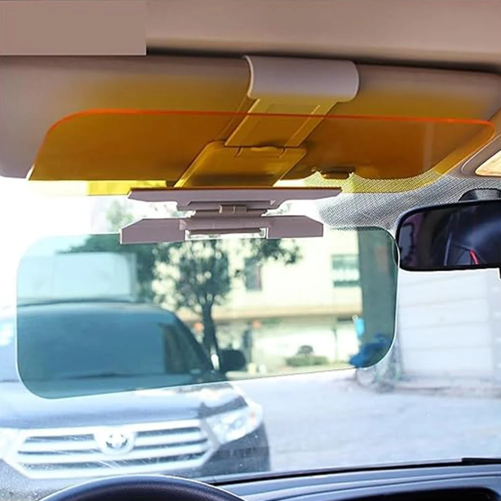 Adjustable Yellow Sun Visors Sun Visor Glare Shield 31.5x12cm NEW - Image 3