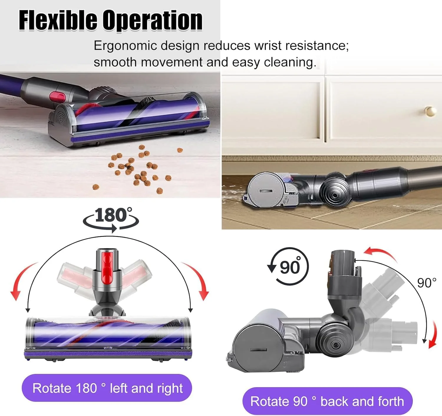 Replacement Parts Roller Motorhead Cleaner for Dyson V7 V8 V10 V11 Grey NEW - Image 4