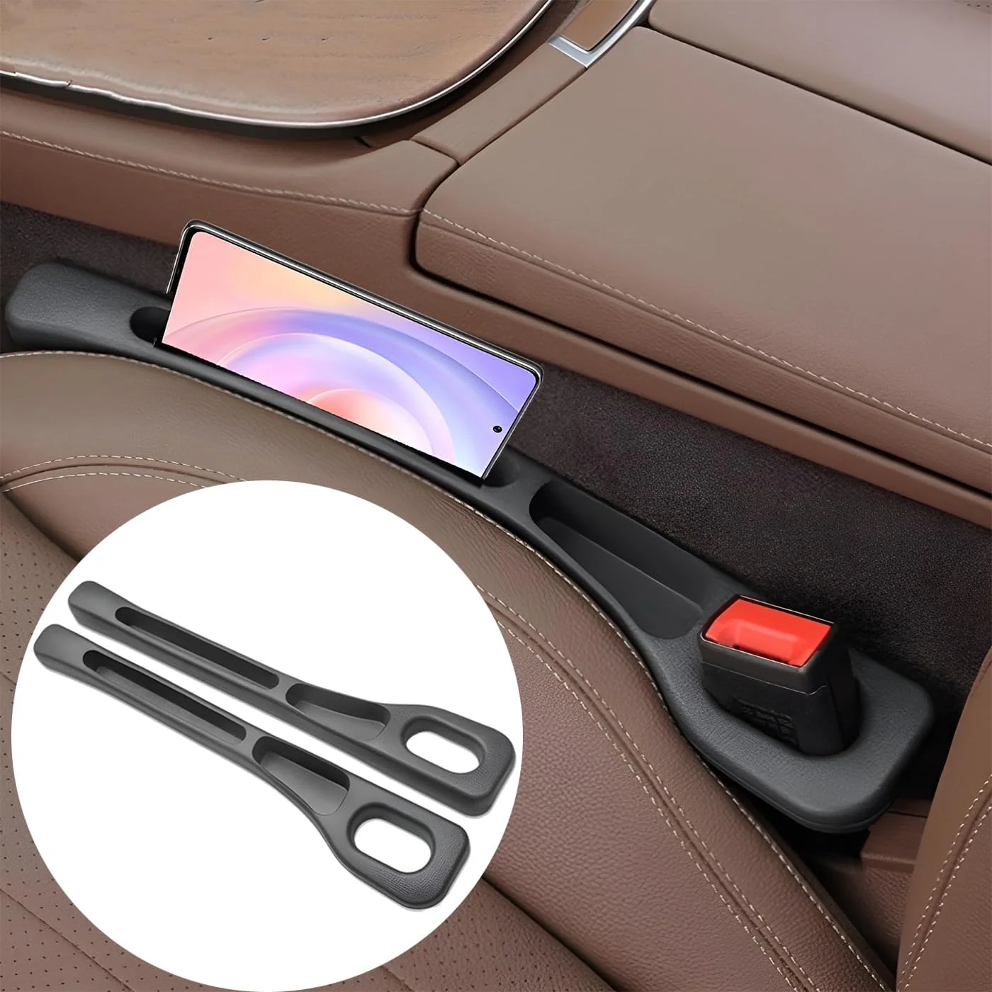 Soft Foam Multifunctional Seat Side Gap Filler Accessory Black Size 40.5 x NEW - Image 8