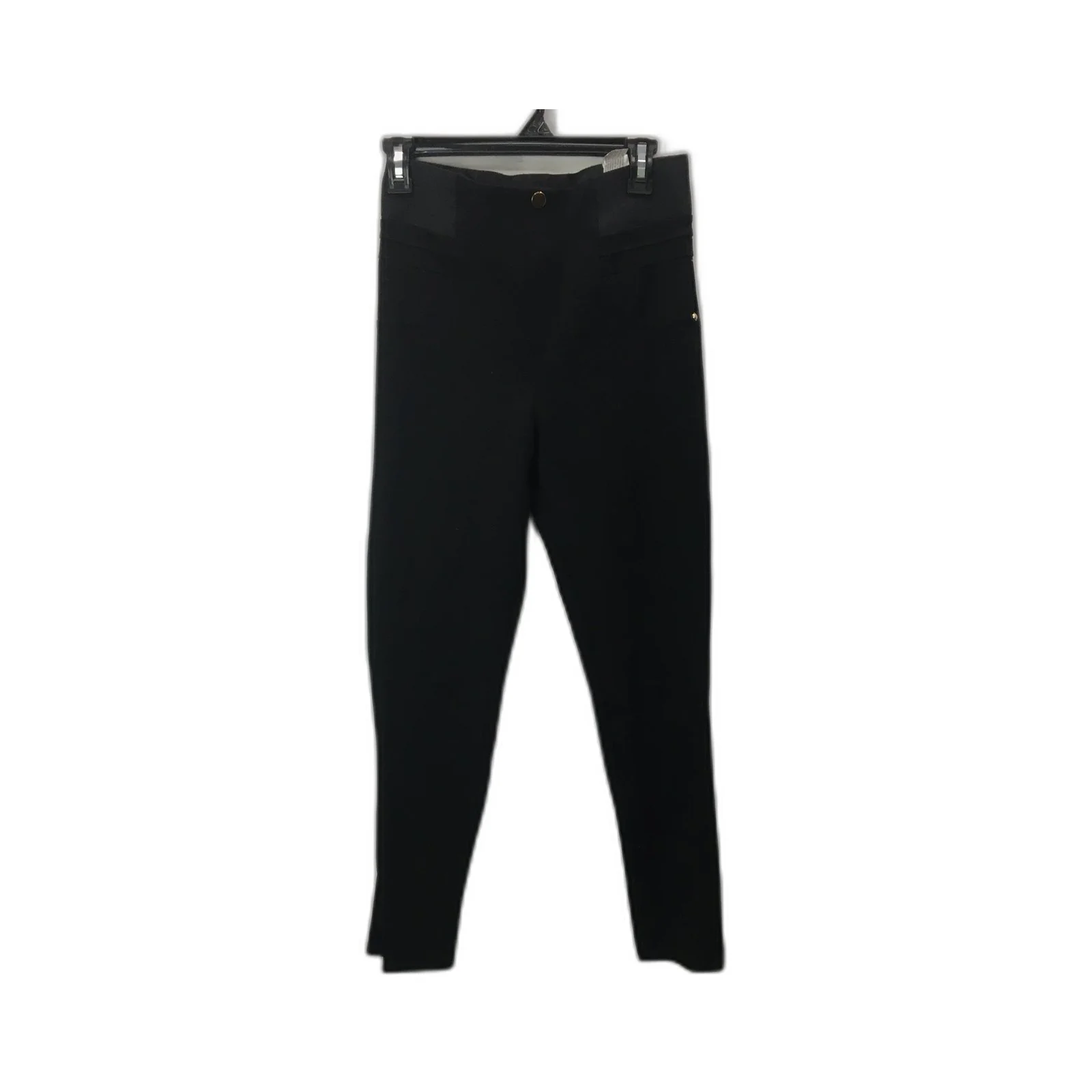 Zara Women's Black Cotton Leggings Comfortable Stretchy Fit Size L