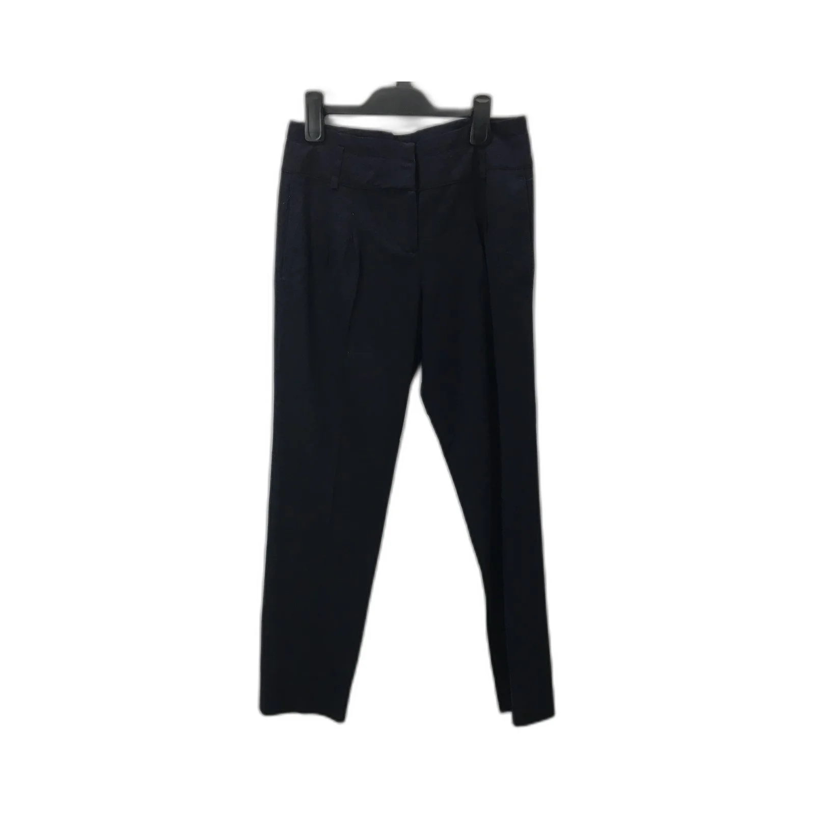 Zara Basic Cotton Blend Dress Pants Trousers Slacks Black Size 5