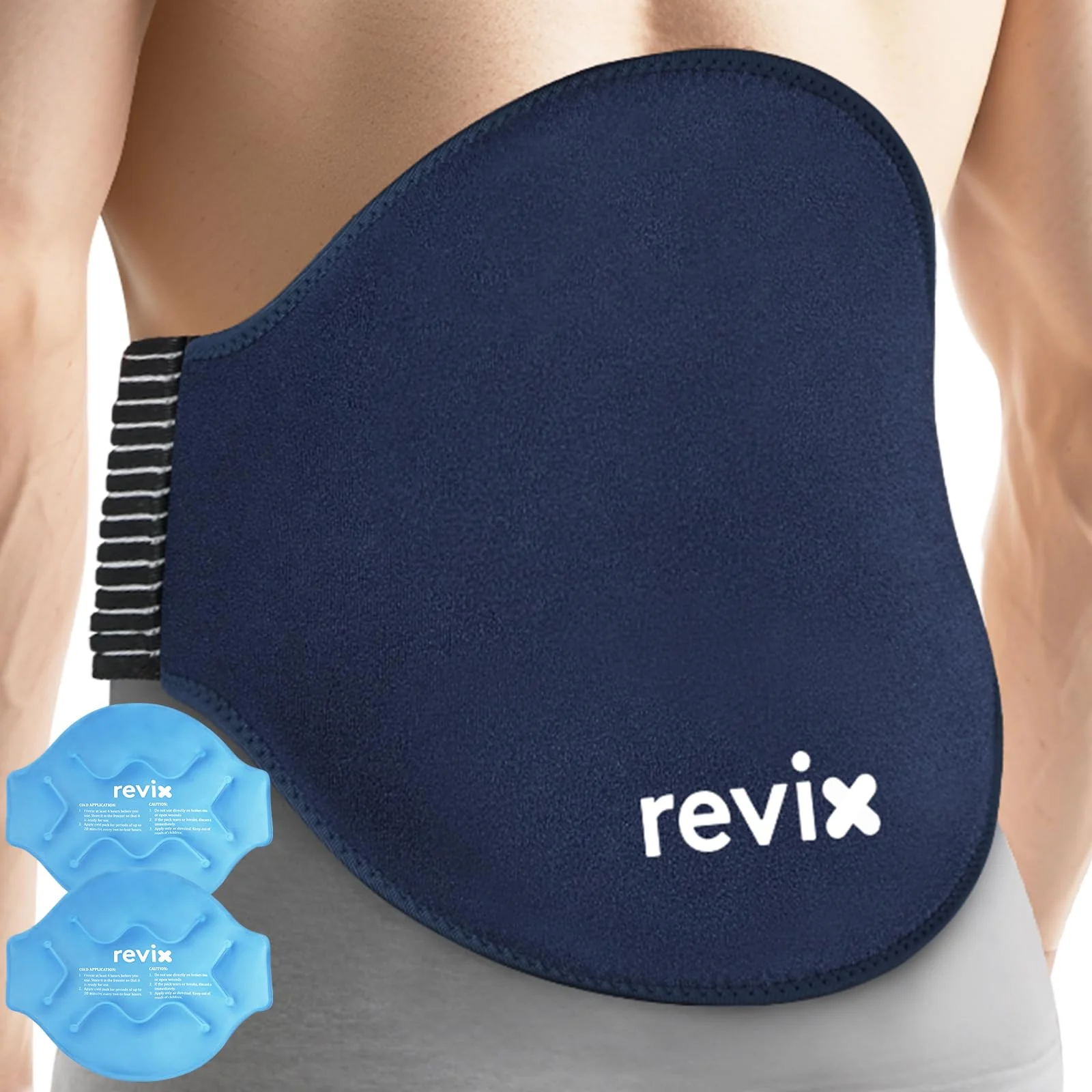REVIX Extra Large Reusable Gel Ice Pack Wraps for Back, Neck & Shoulder NEW