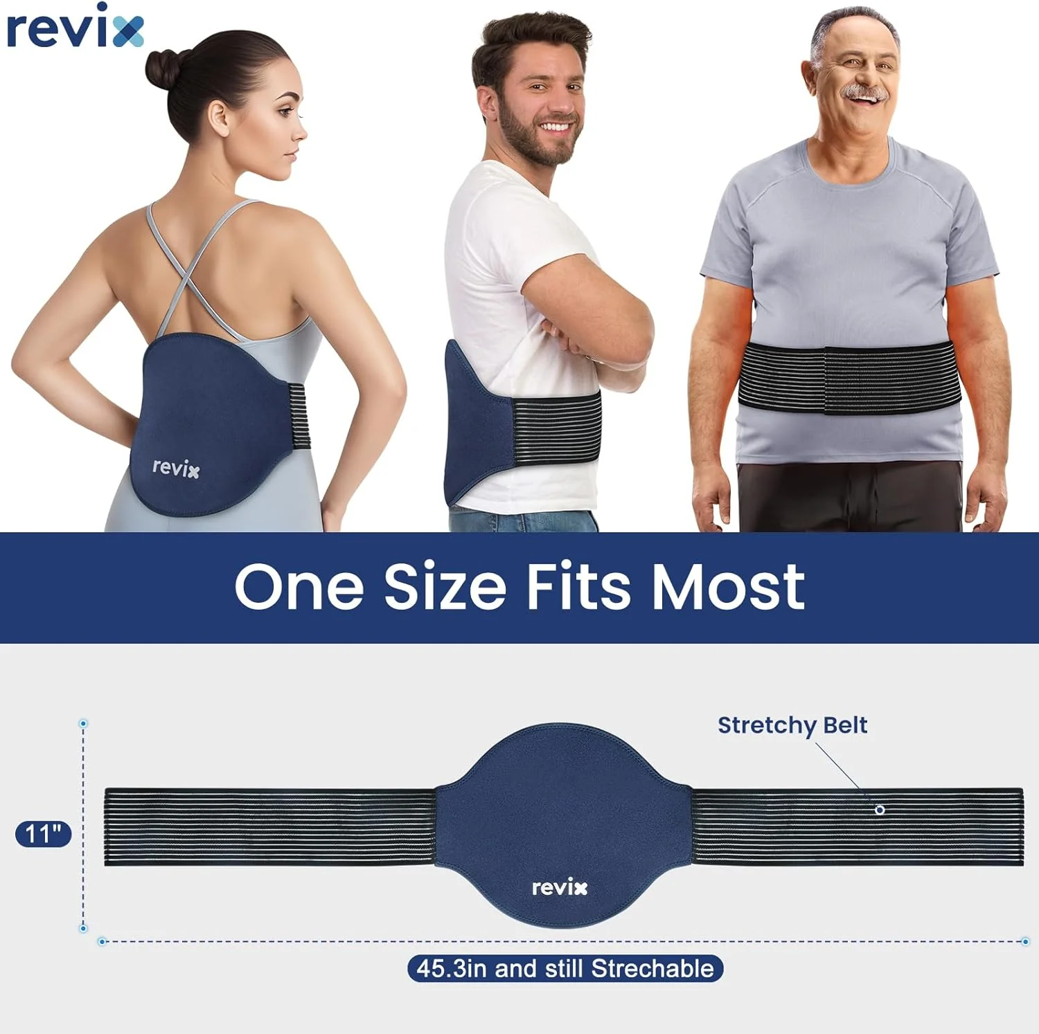 REVIX Extra Large Reusable Gel Ice Pack Wraps for Back, Neck & Shoulder NEW - Image 5