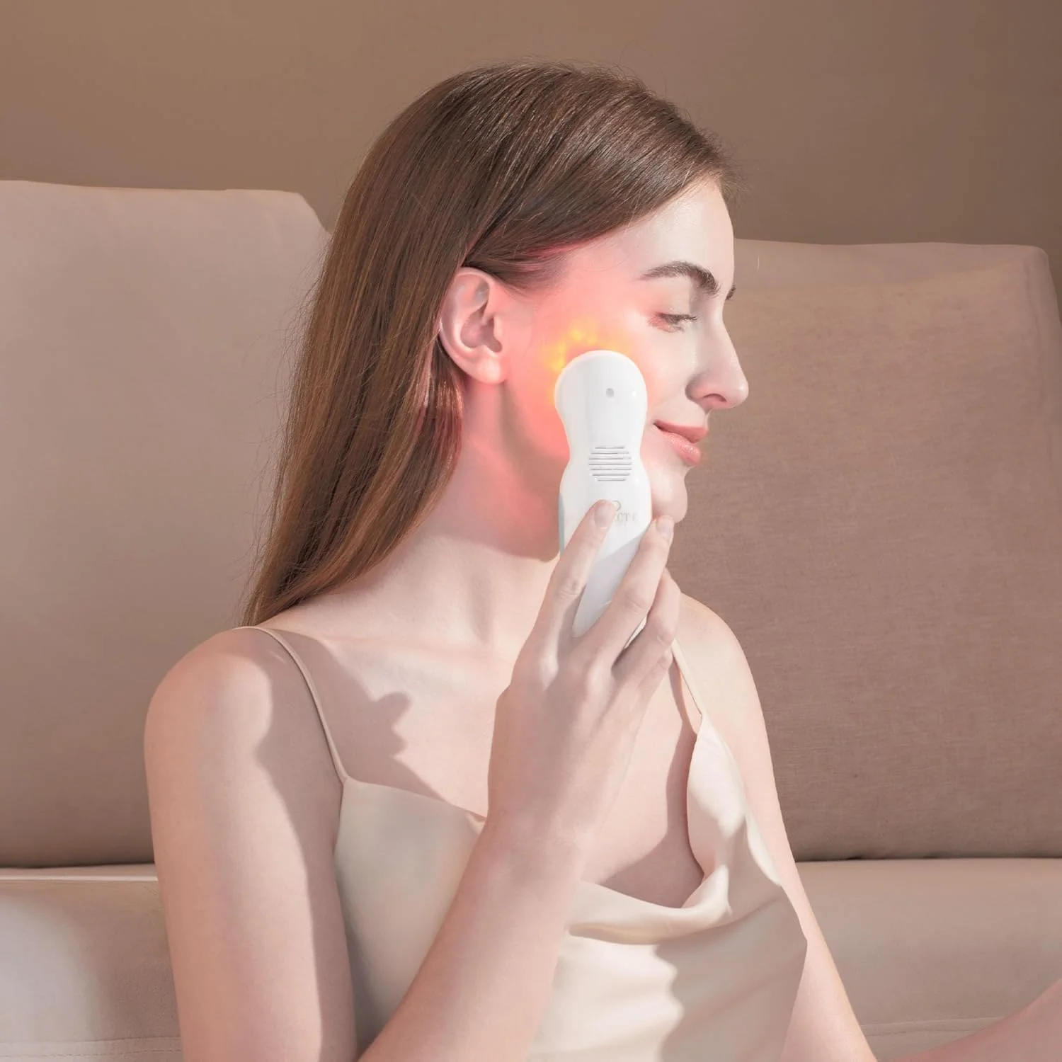 Project E Beauty Photon Wrinkle & Anti-Aging LED Light Therapy Device White NEW - Image 2