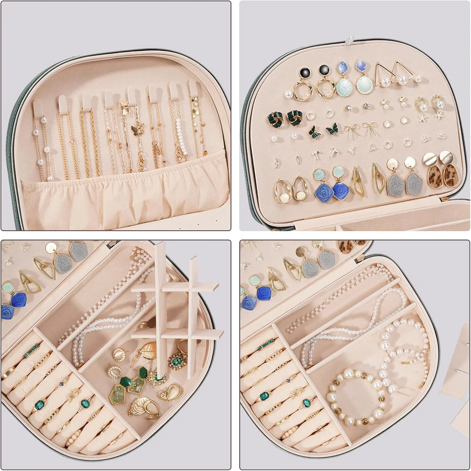 ProCase Womens Portable Boxes Seashell-Shaped Jewelry Box in Emerald by NEW - Image 3