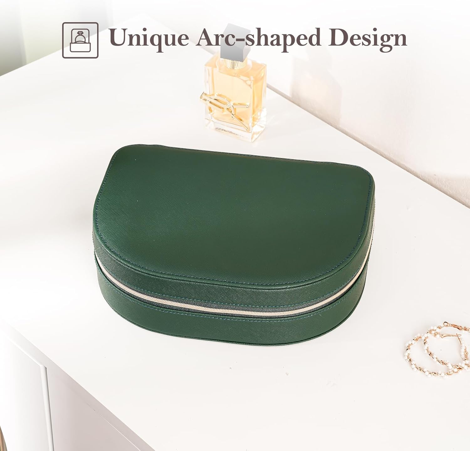 ProCase Womens Portable Boxes Seashell-Shaped Jewelry Box in Emerald by NEW - Image 4