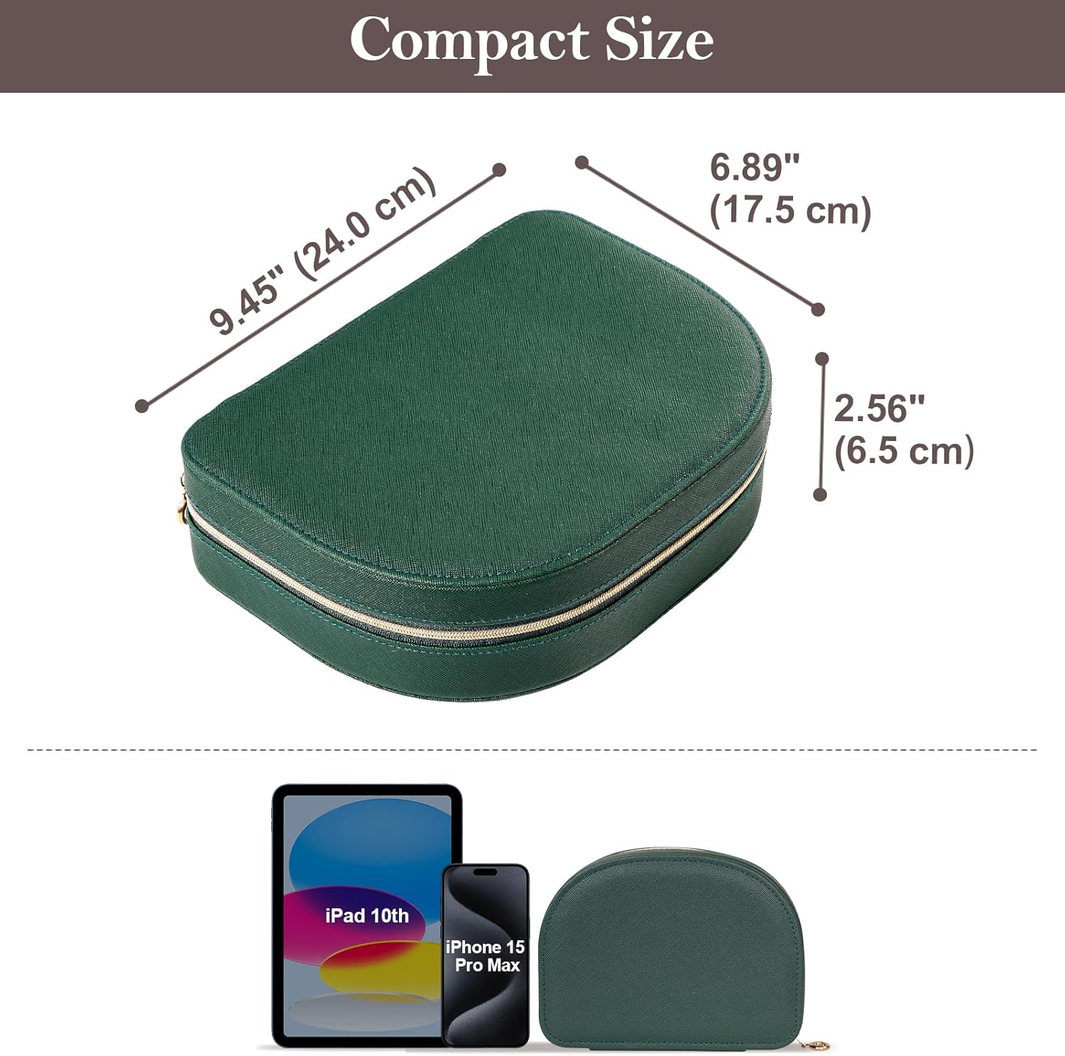 ProCase Womens Portable Boxes Seashell-Shaped Jewelry Box in Emerald by NEW - Image 6