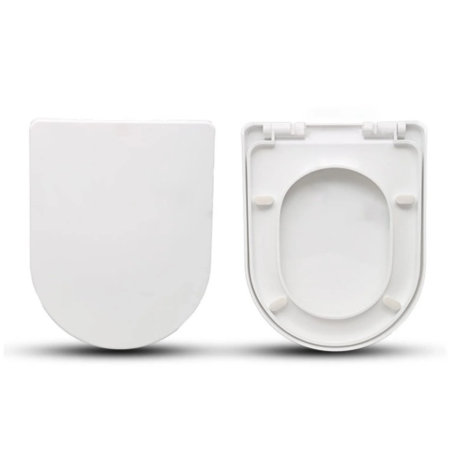 Fanmitrk Elongated Soft Close Toilet Seat Heavy Duty Adjustable White NEW