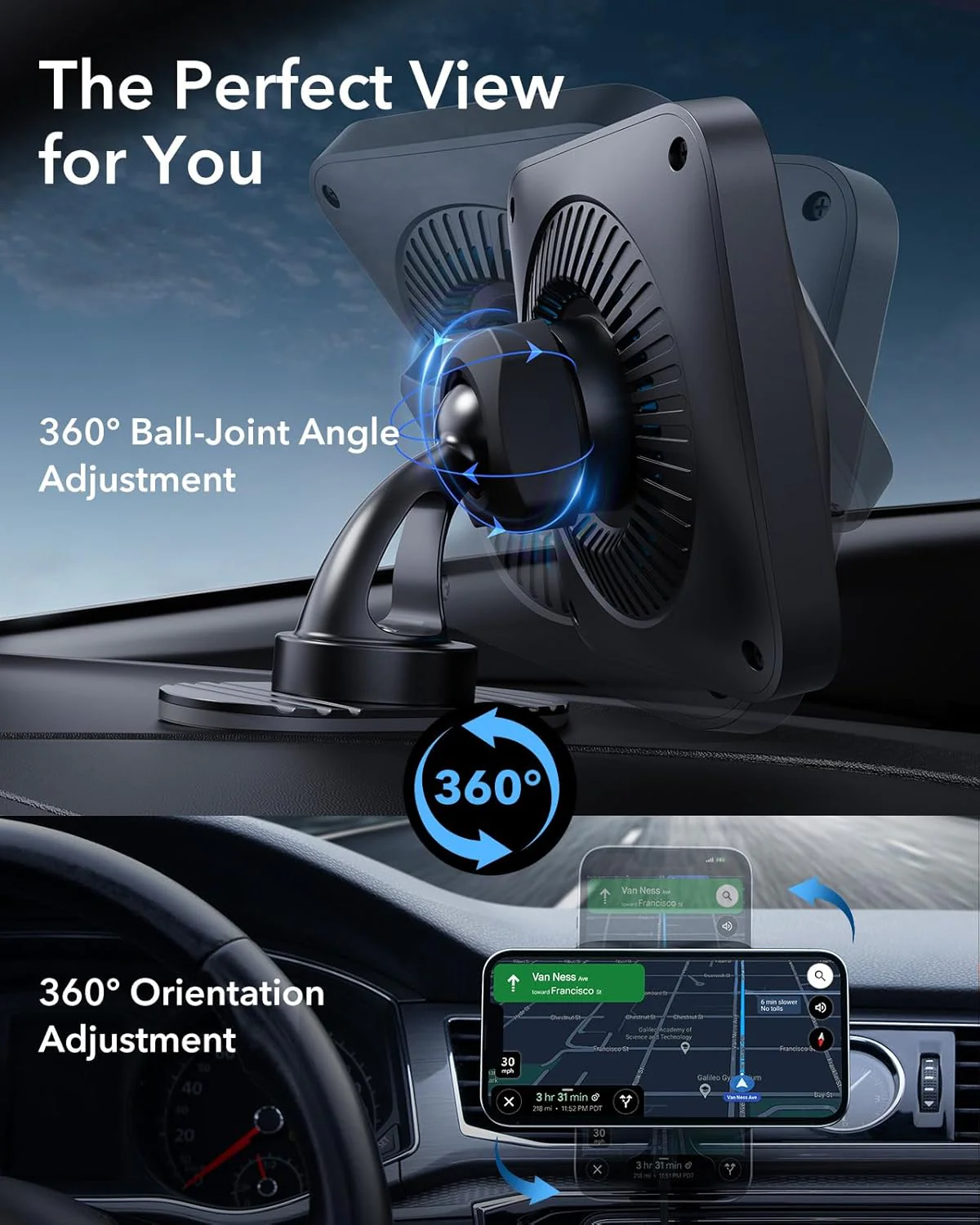 ESR Black-Standard Automobile Chargers 15W MagSafe Car Charger with DEMO - Image 7