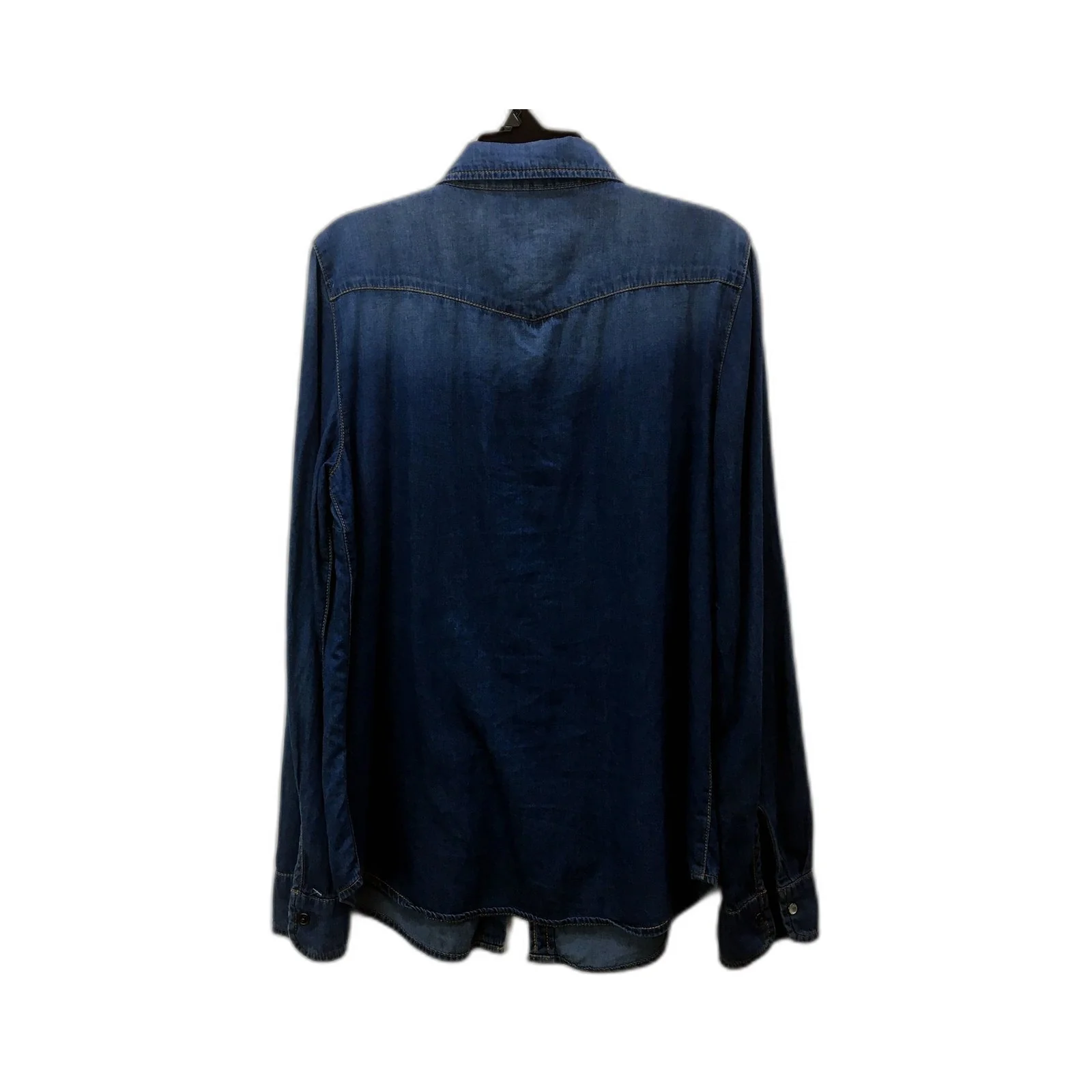 Mango Mens Jeans Distressed Denim Shirt Casual Size Small - Image 2